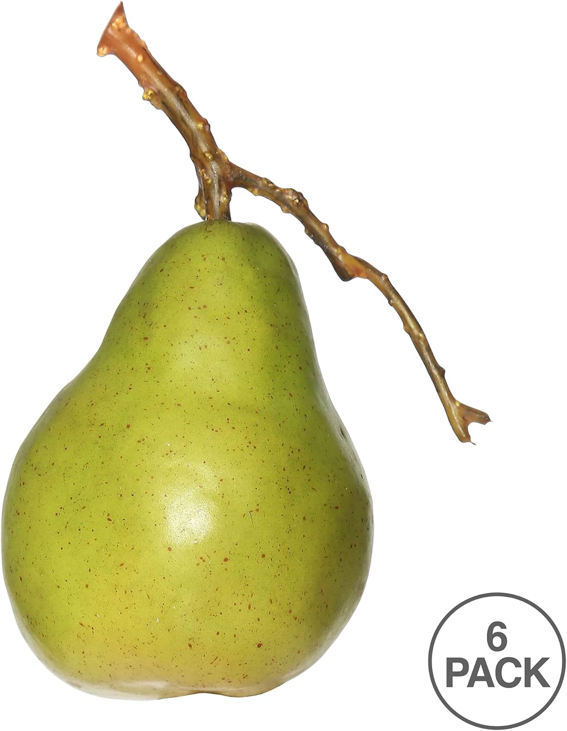 Vickerman 90MM Artificial Green and Yellow Pears 6 Pack