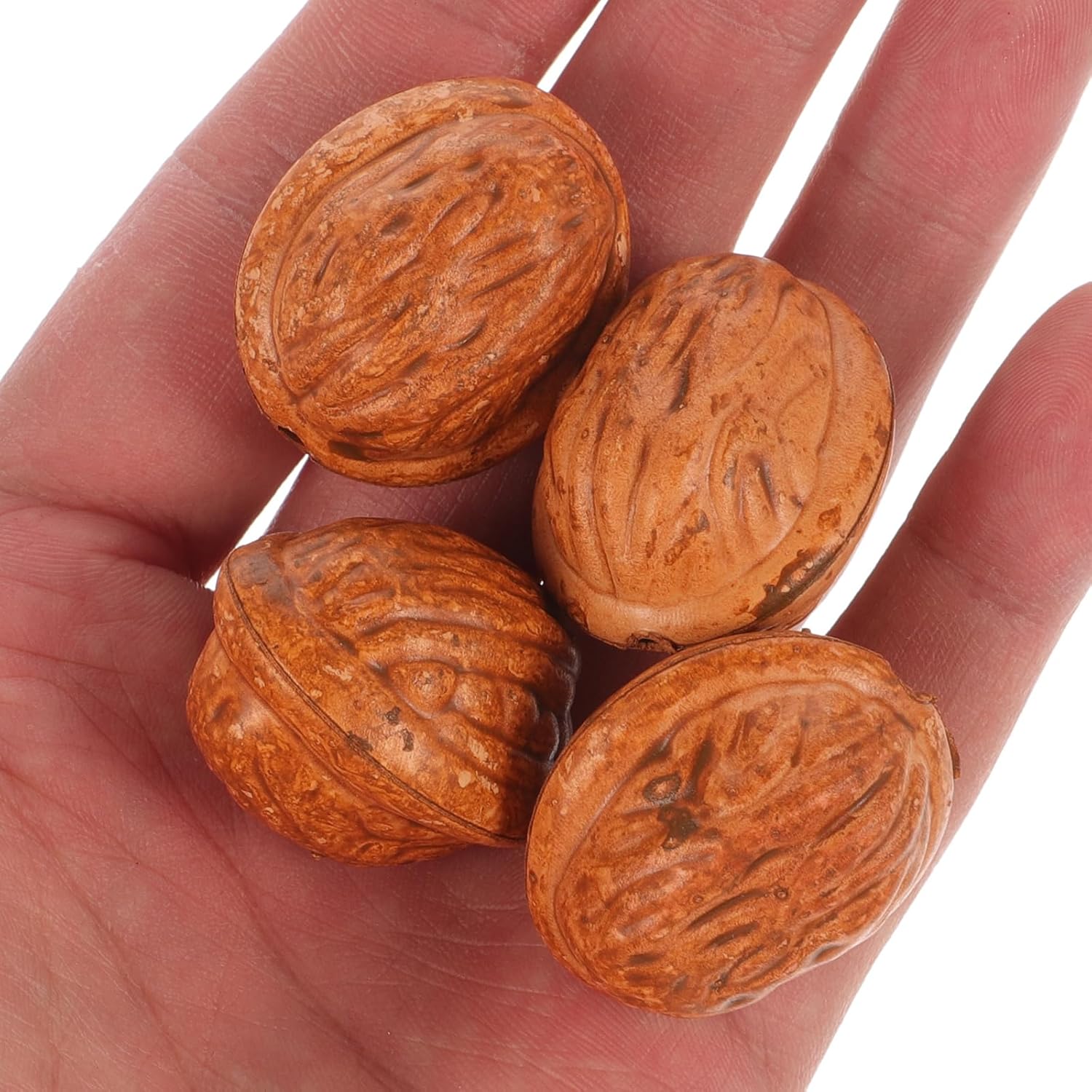 20Pcs Artificial Walnut Decorations for Home Dining Table Display
