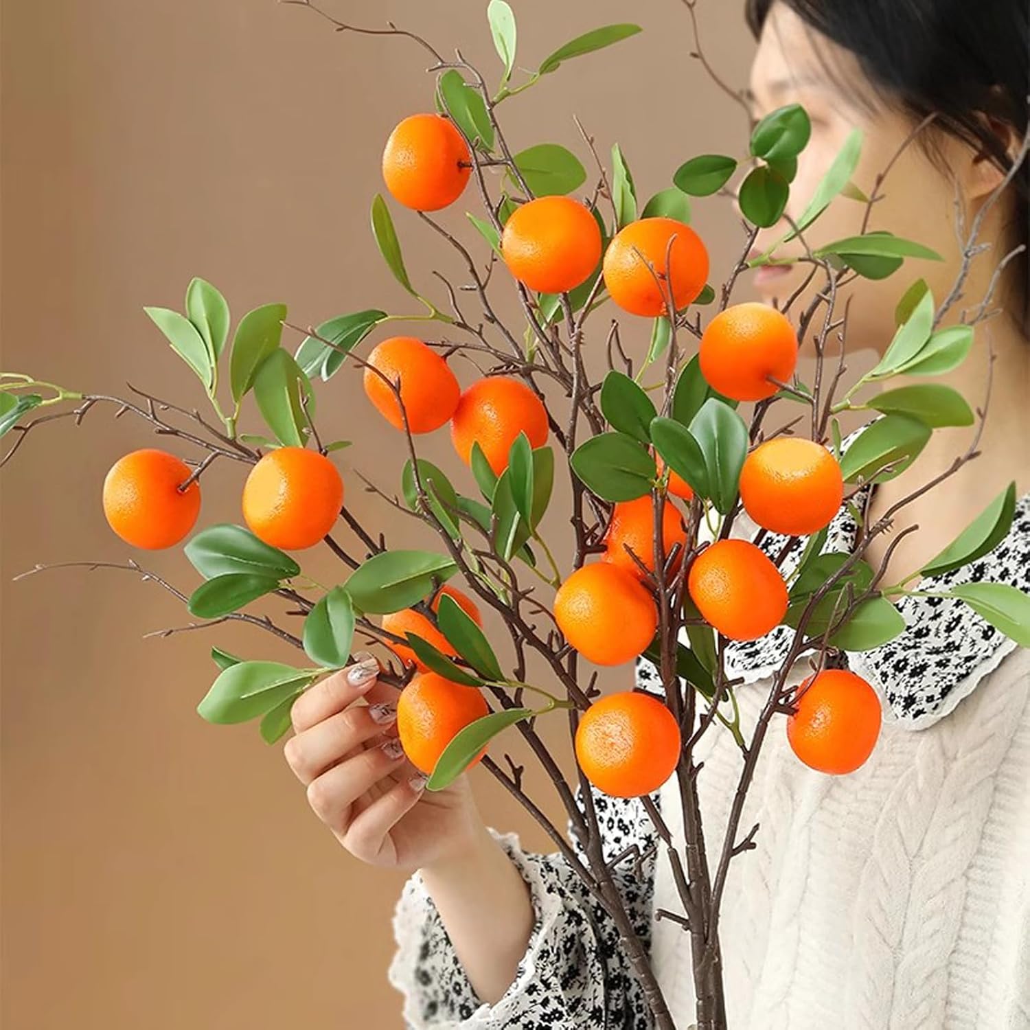 Honbay 30PCS Realistic Artificial Plastic Oranges