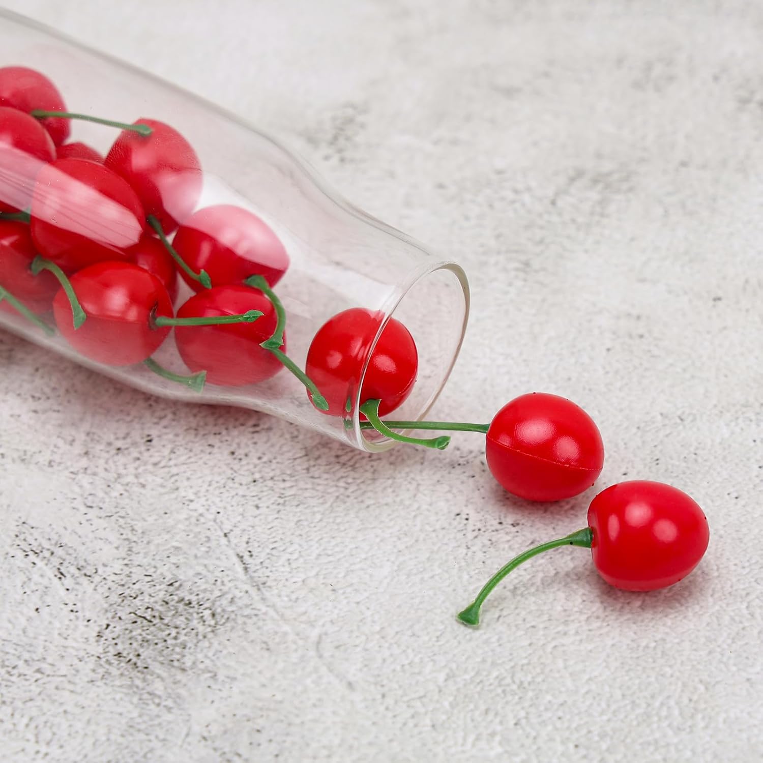 Gresorth 50pcs Artificial Red Cherry Decoration