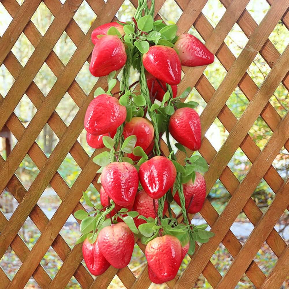 BAOZOON Realistic Fruit Hanging Strings 20Pcs Decor Set