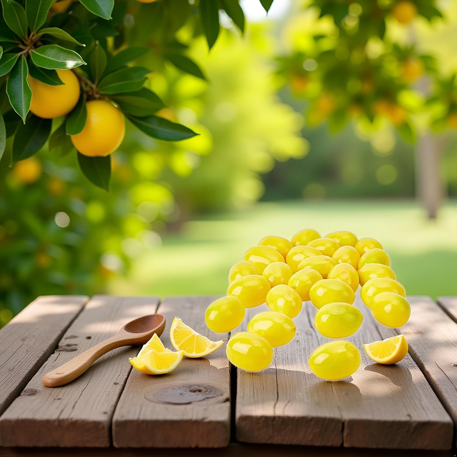 20PCS Mini Fake Lemon Fruit Decor Art