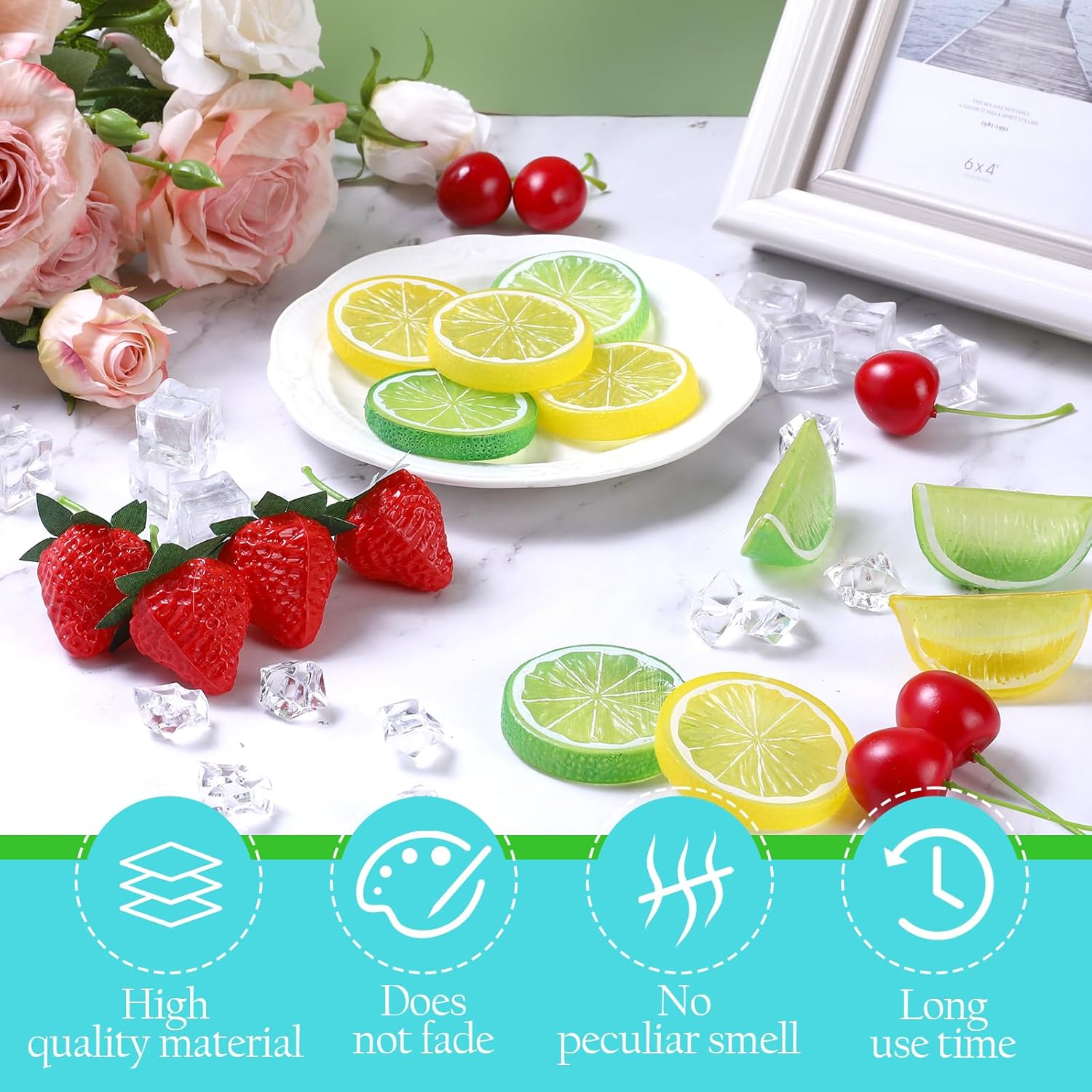 70 Piece Artificial Fruit Set for Home Decor