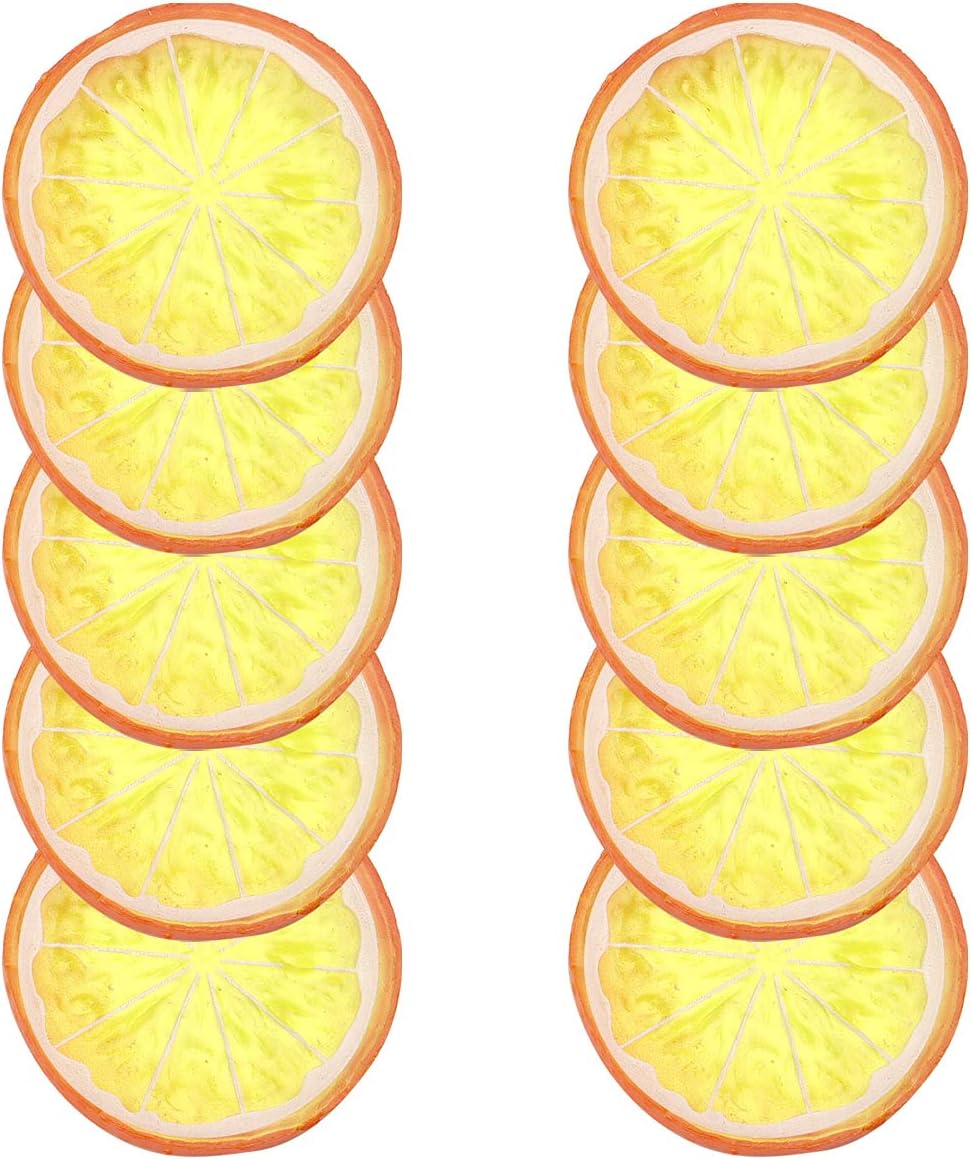 30 PCS Artificial Lemon Slices for Home Decoration