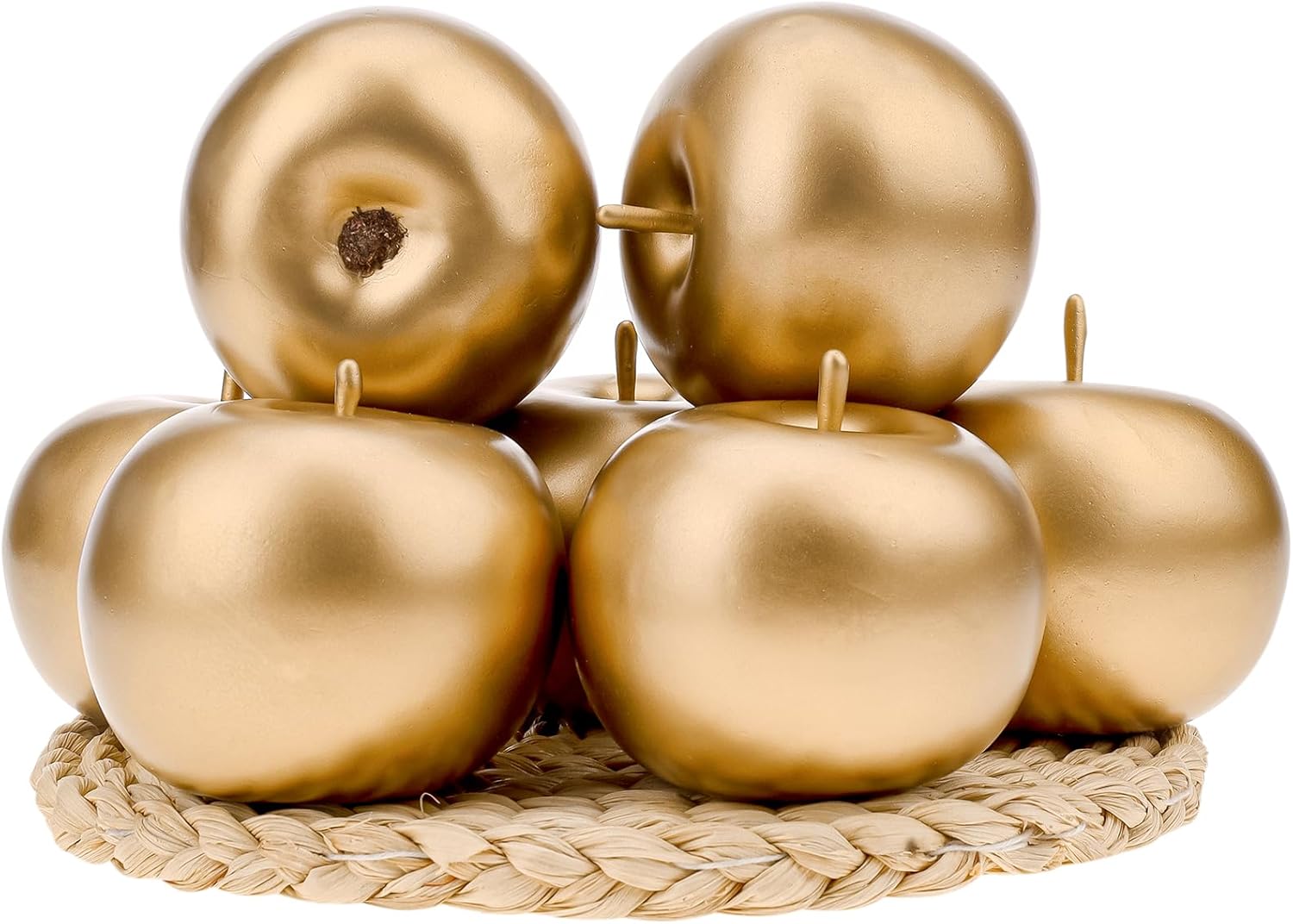 Gresorth 6PCS Artificial Gold Apple Decor