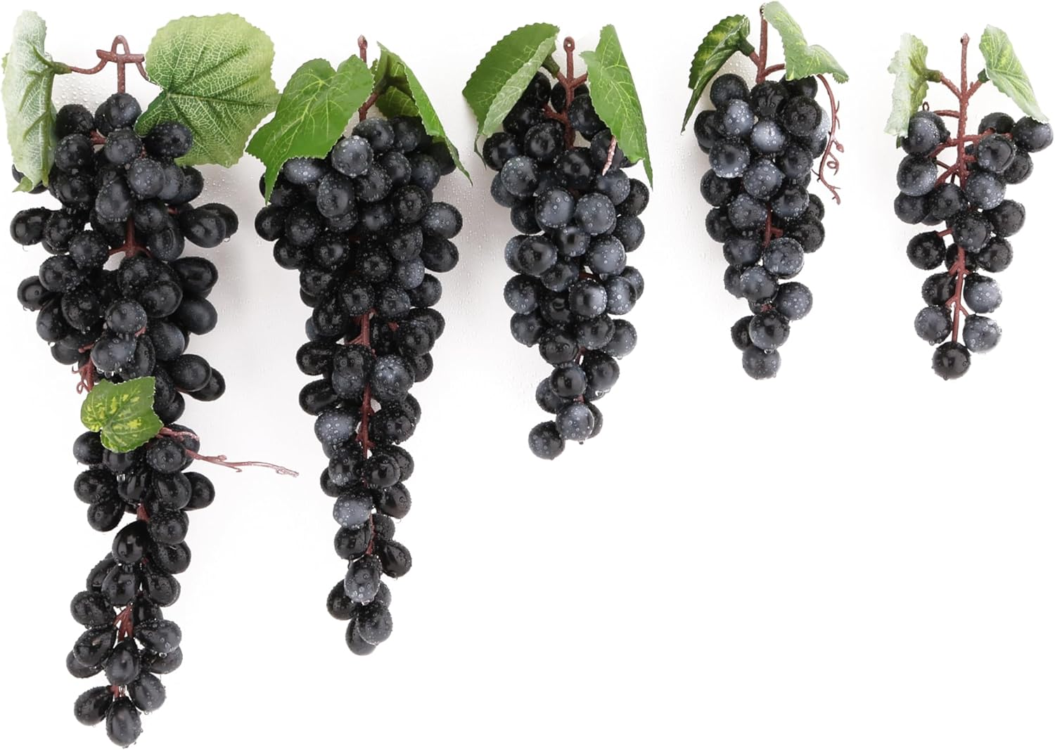 2PCS Artificial Black Grape String for Home Party Decor