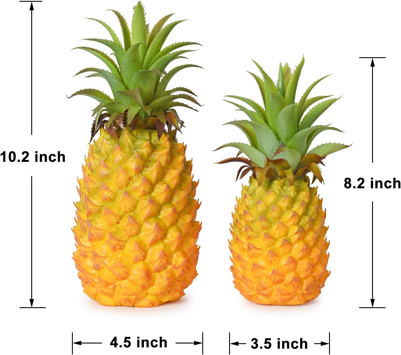 Lvydec 2 Pack Realistic Artificial Pineapple Decoration