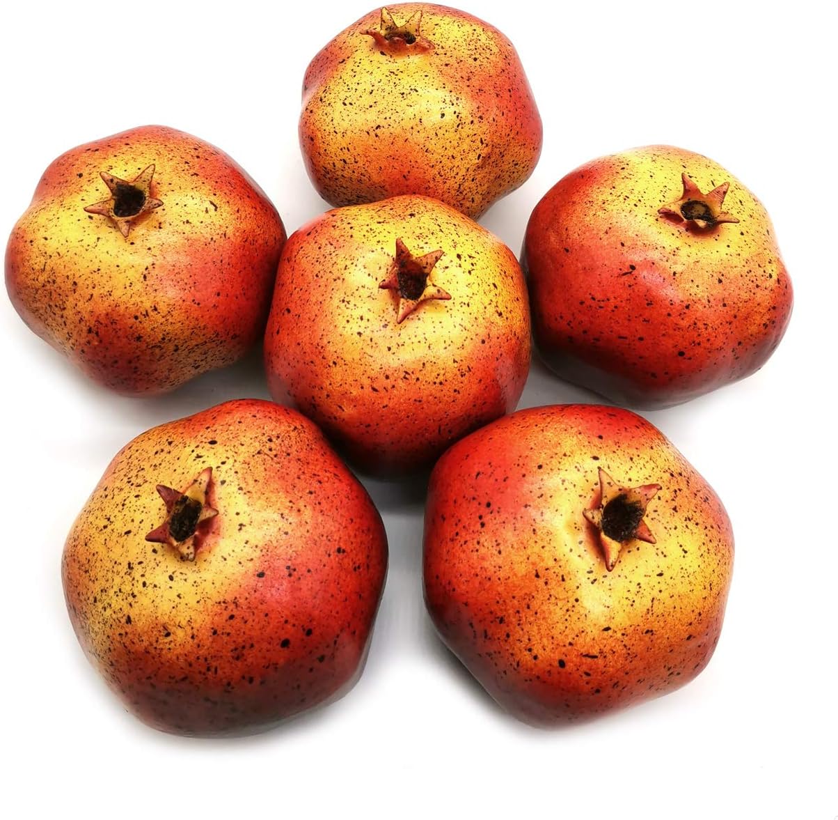 6pcs Artificial Pomegranates for Home Decor and Display