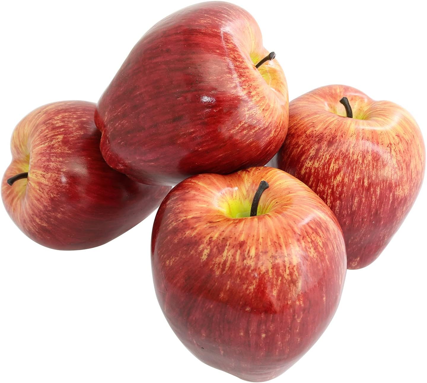 4PCS Realistic Red Apple Artificial Fruit Decoration