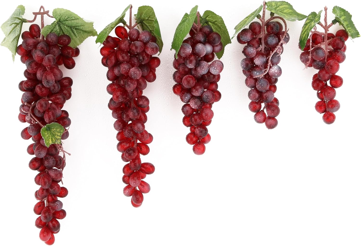 2PCS Artificial Red Grapes for Home Kitchen Decor