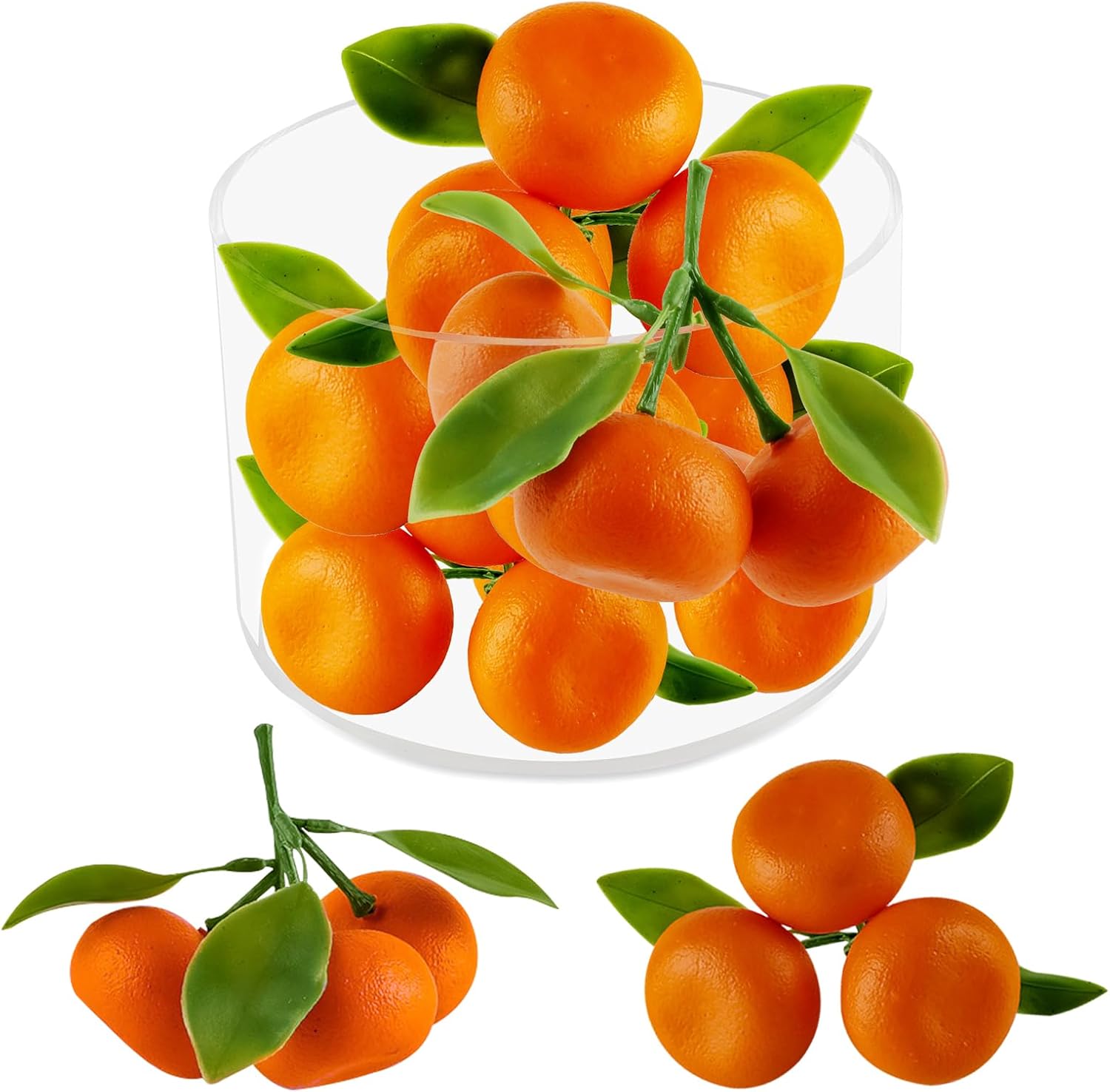 Realistic Artificial Mini Orange Decor 5 Pack