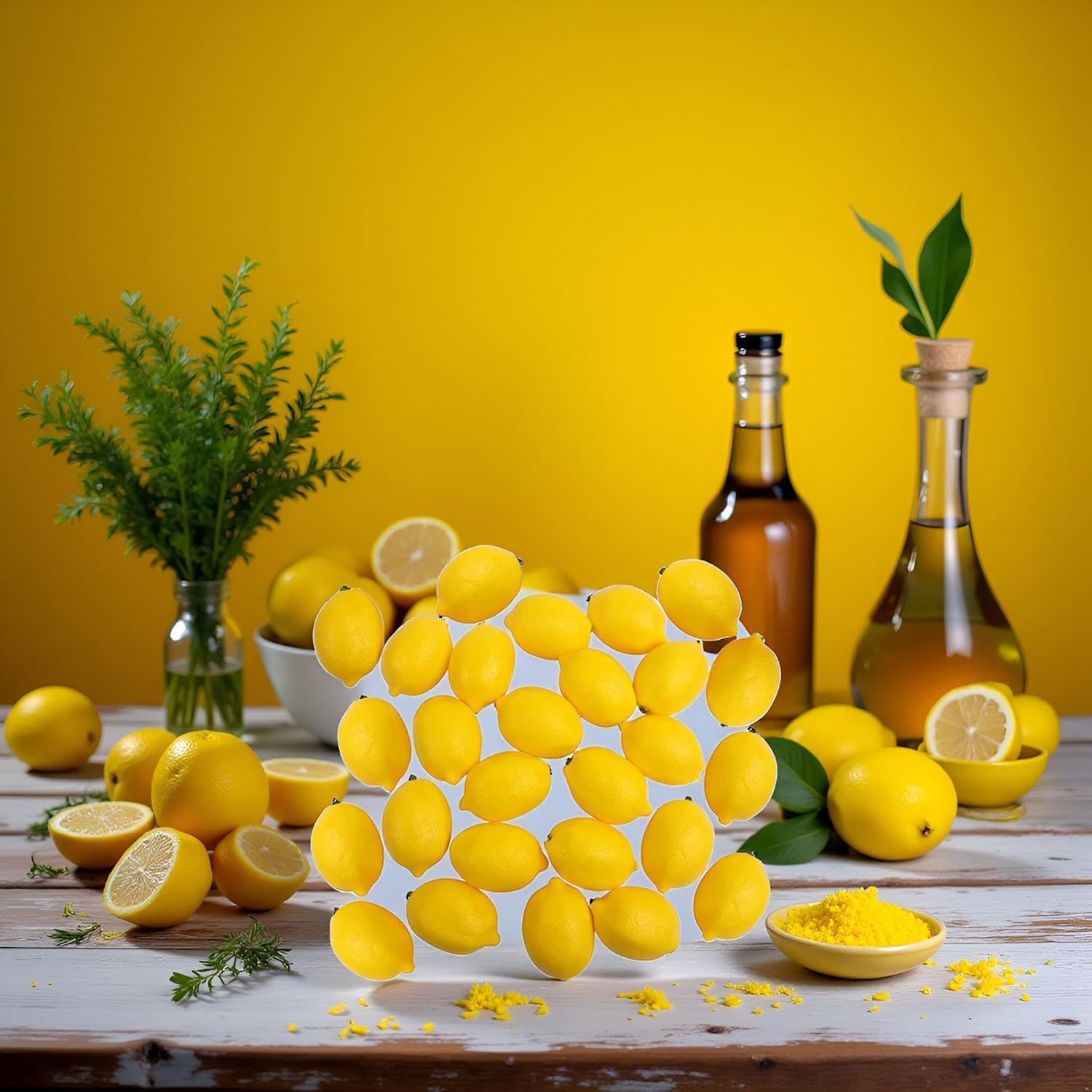 Jowxsx 6 Pieces Mini Artificial Lemons for Home Decor