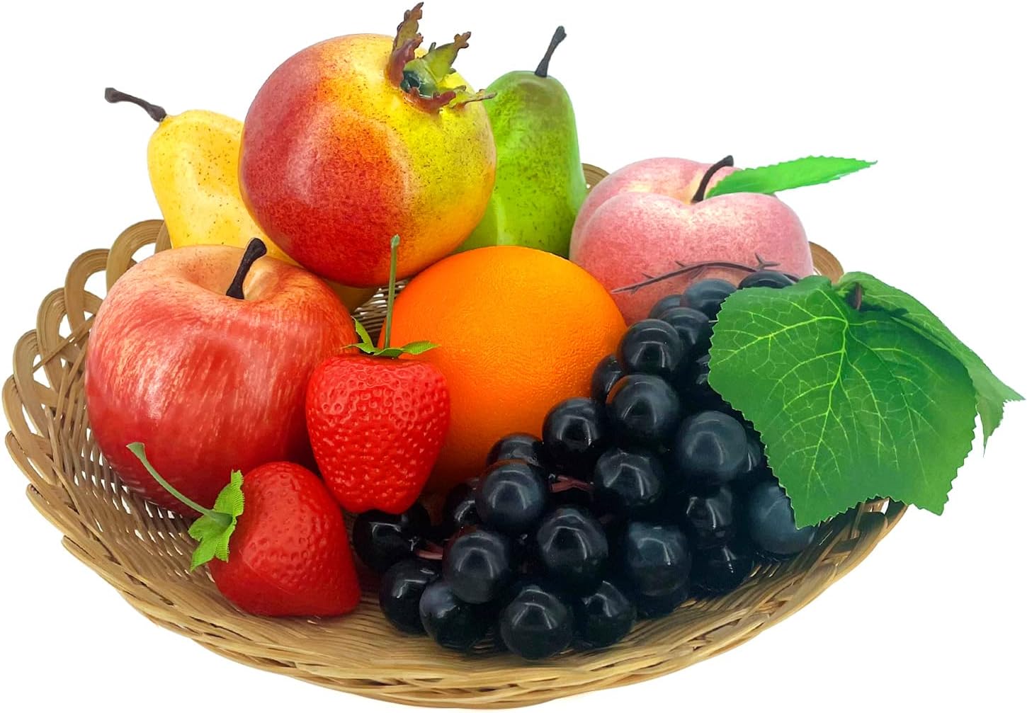 9 PCS Artificial Fruit Decor Set - Realistic Lifelike