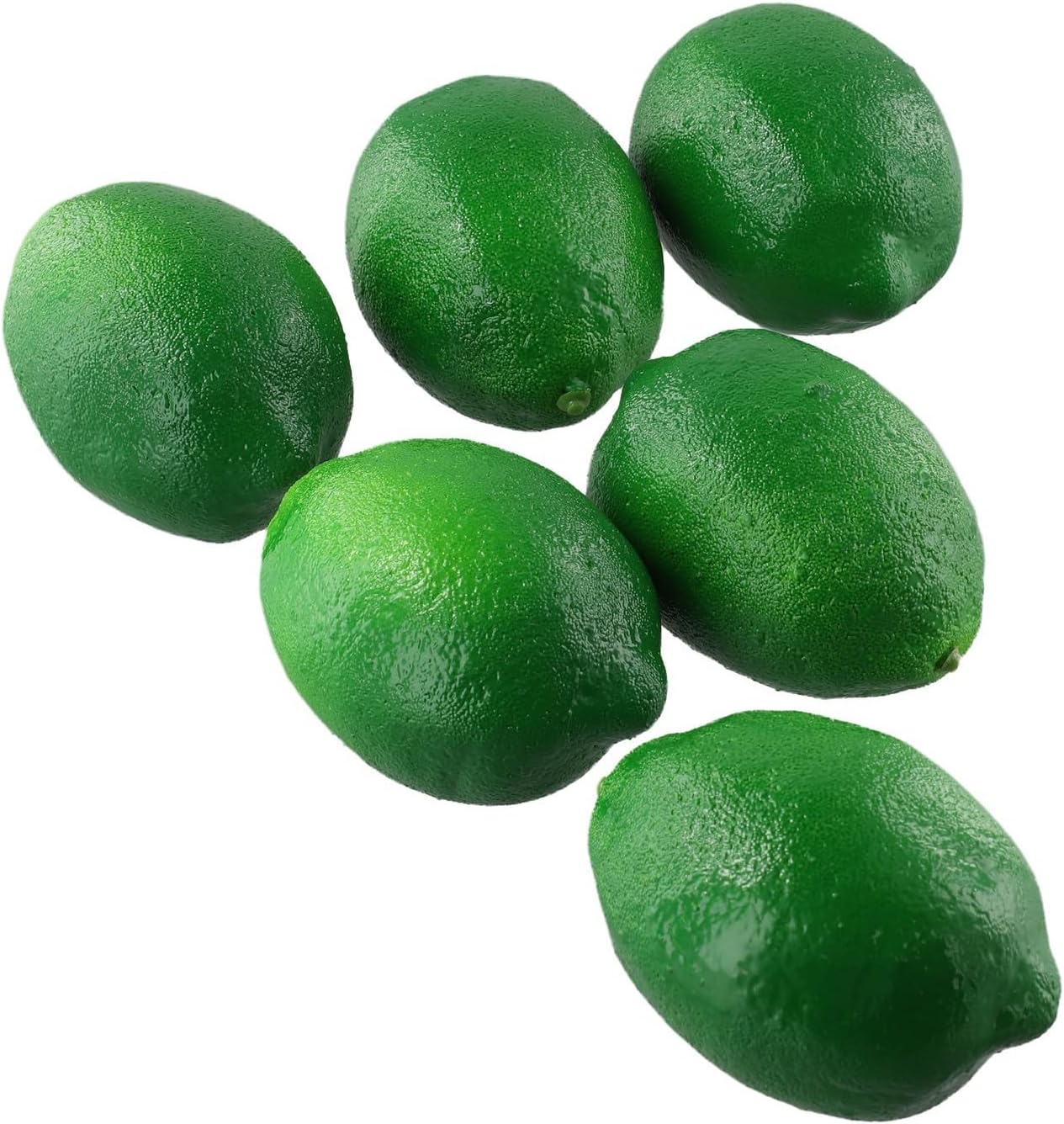 6pcs Plastic Artificial Limes Lemons for Home Decor