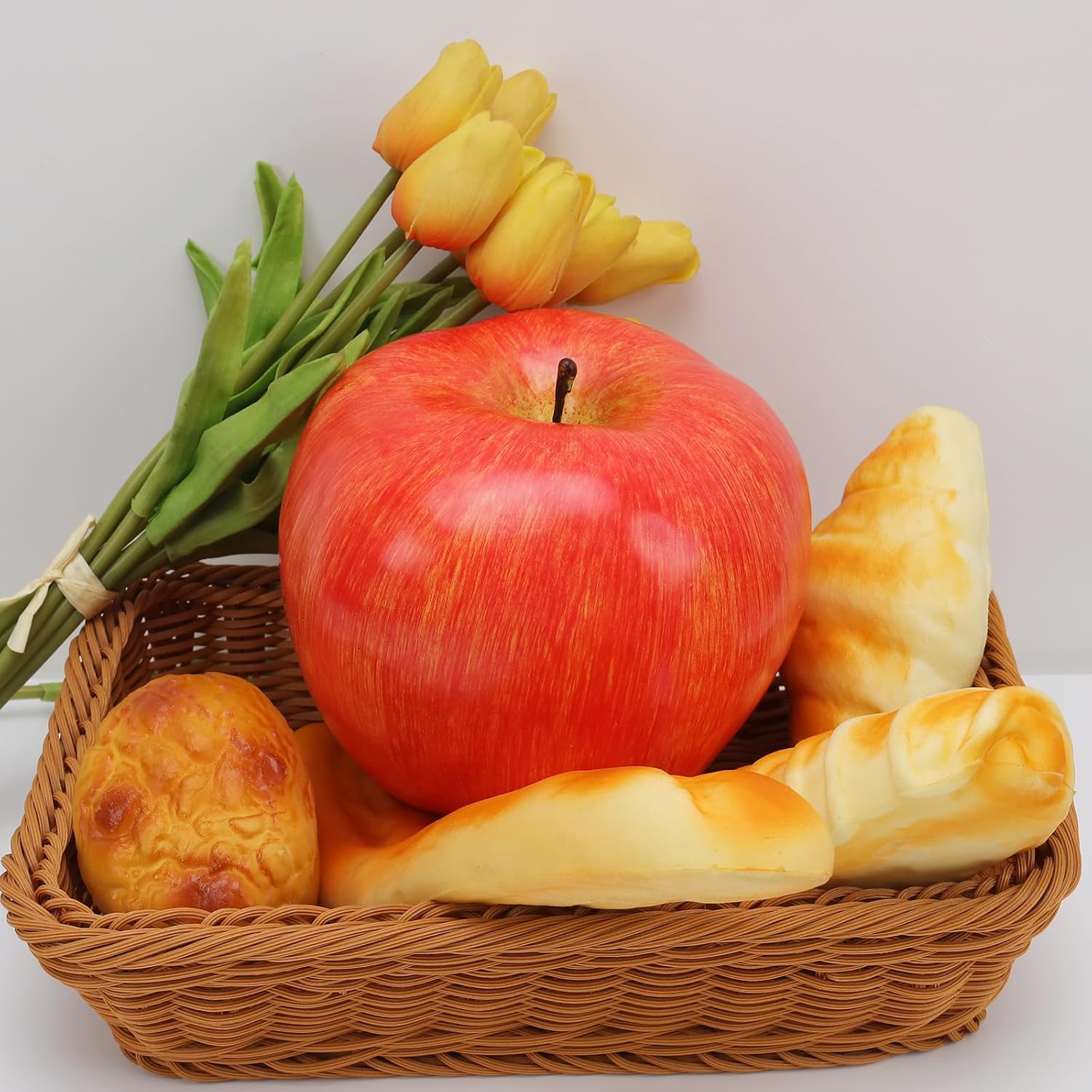 Gresorth Large Size Artificial Light Red Apple 16cm