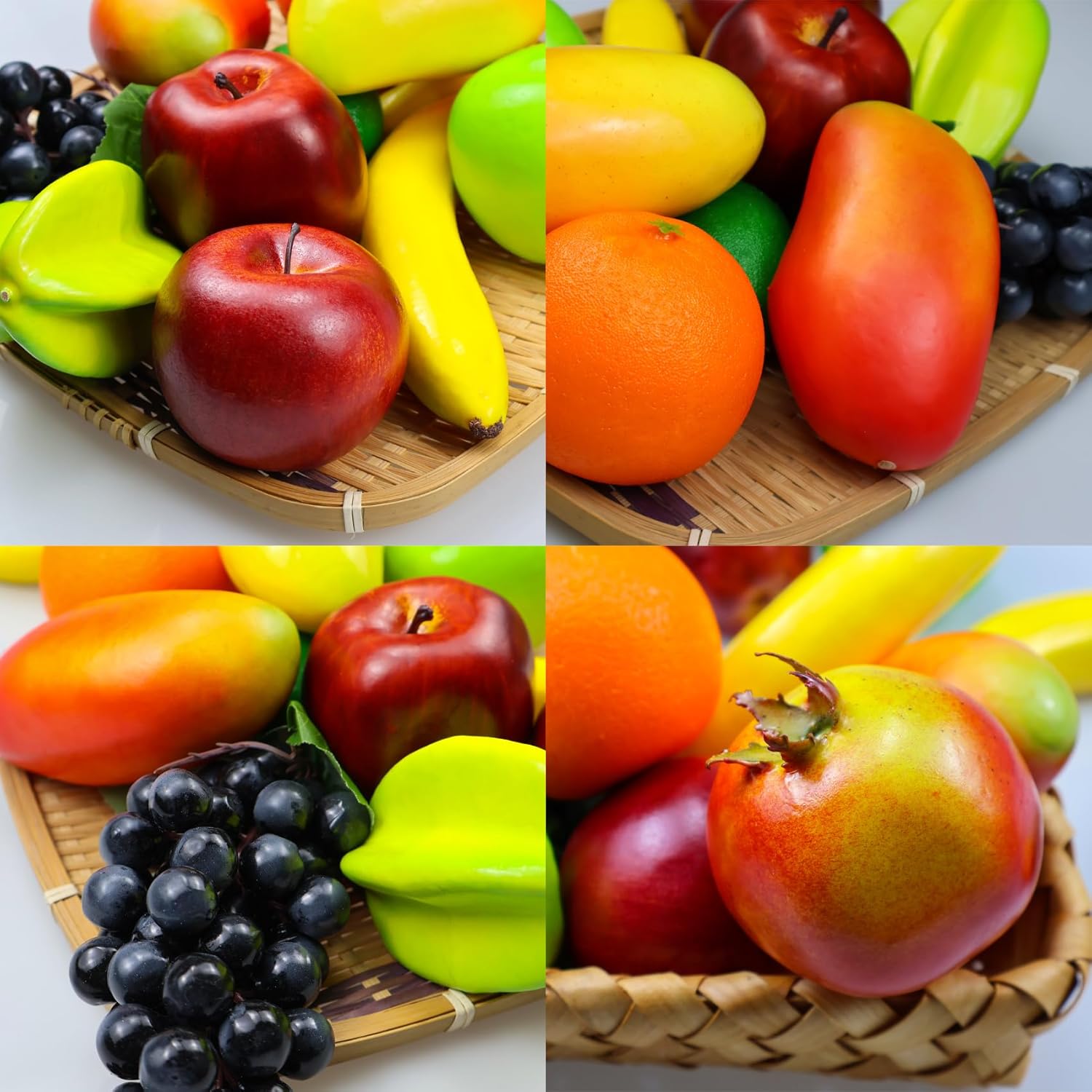 12 Pcs Artificial Fruits Set for Kitchen Decor