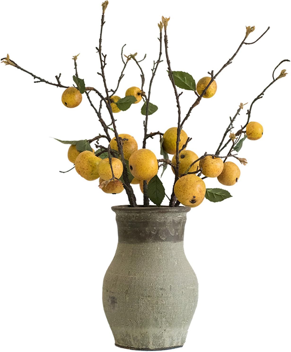 Zzooi 3PCS Artificial Pear Tree Branches with Fruits