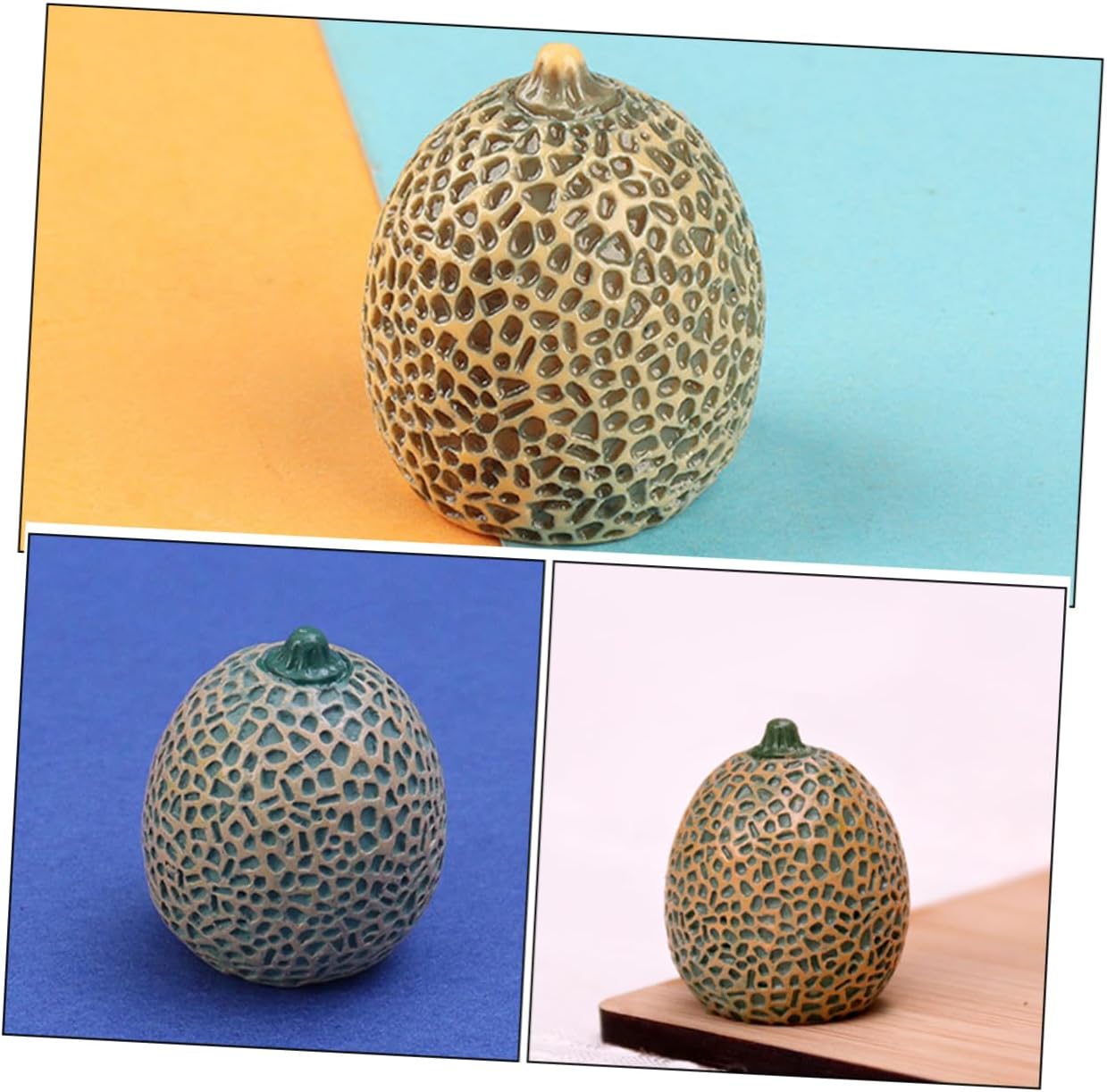 8PCS Unique Decorative Artificial Cantaloupe Props for Home