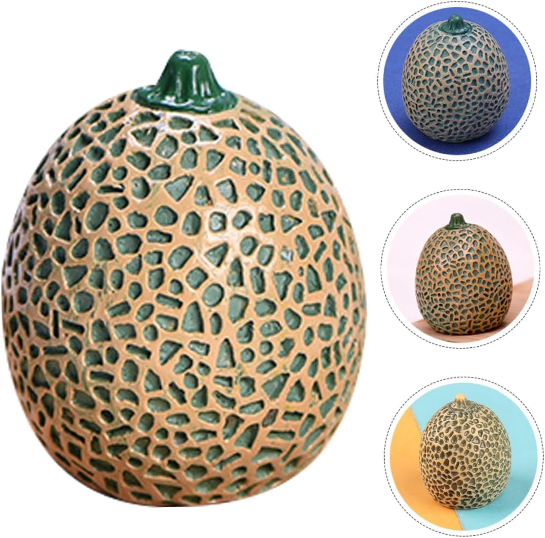 8PCS Unique Decorative Artificial Cantaloupe Props for Home
