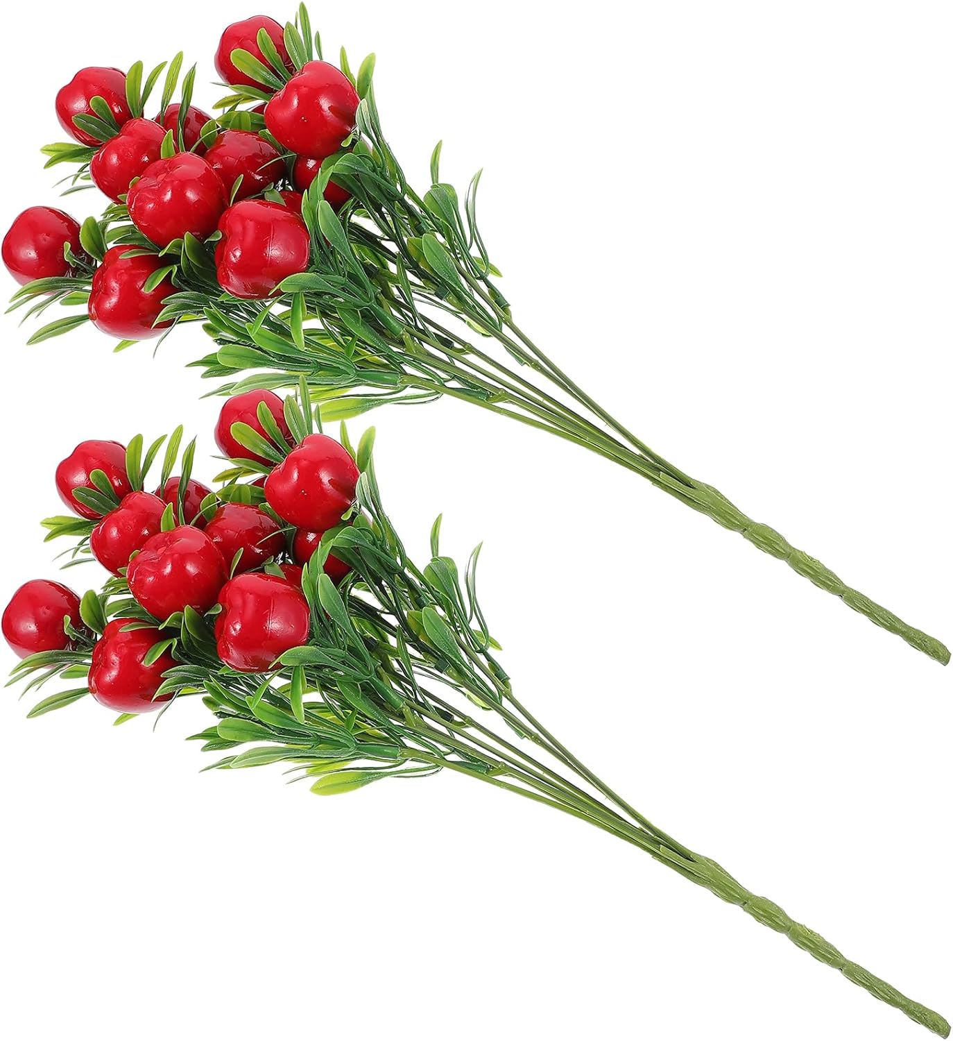 PRETYZOOM Artificial Apple Branches 2pcs Decor Vase