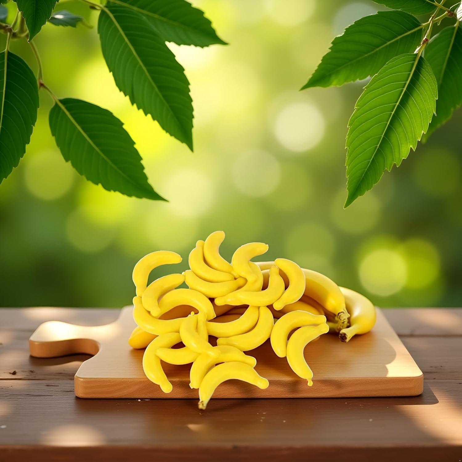 20 Pcs Yellow Mini Fake Banana Fruit Props