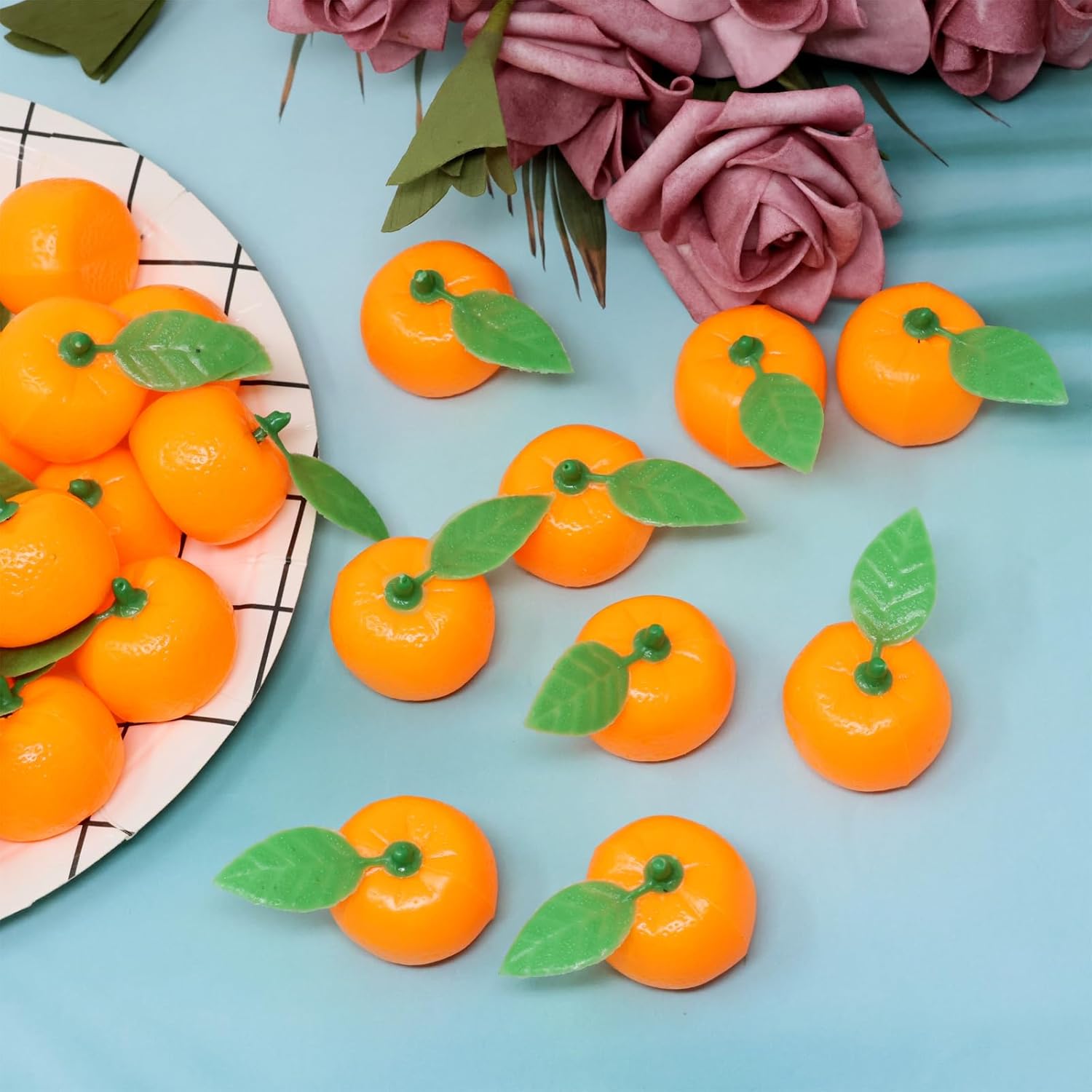 Honbay 30PCS Realistic Artificial Plastic Oranges