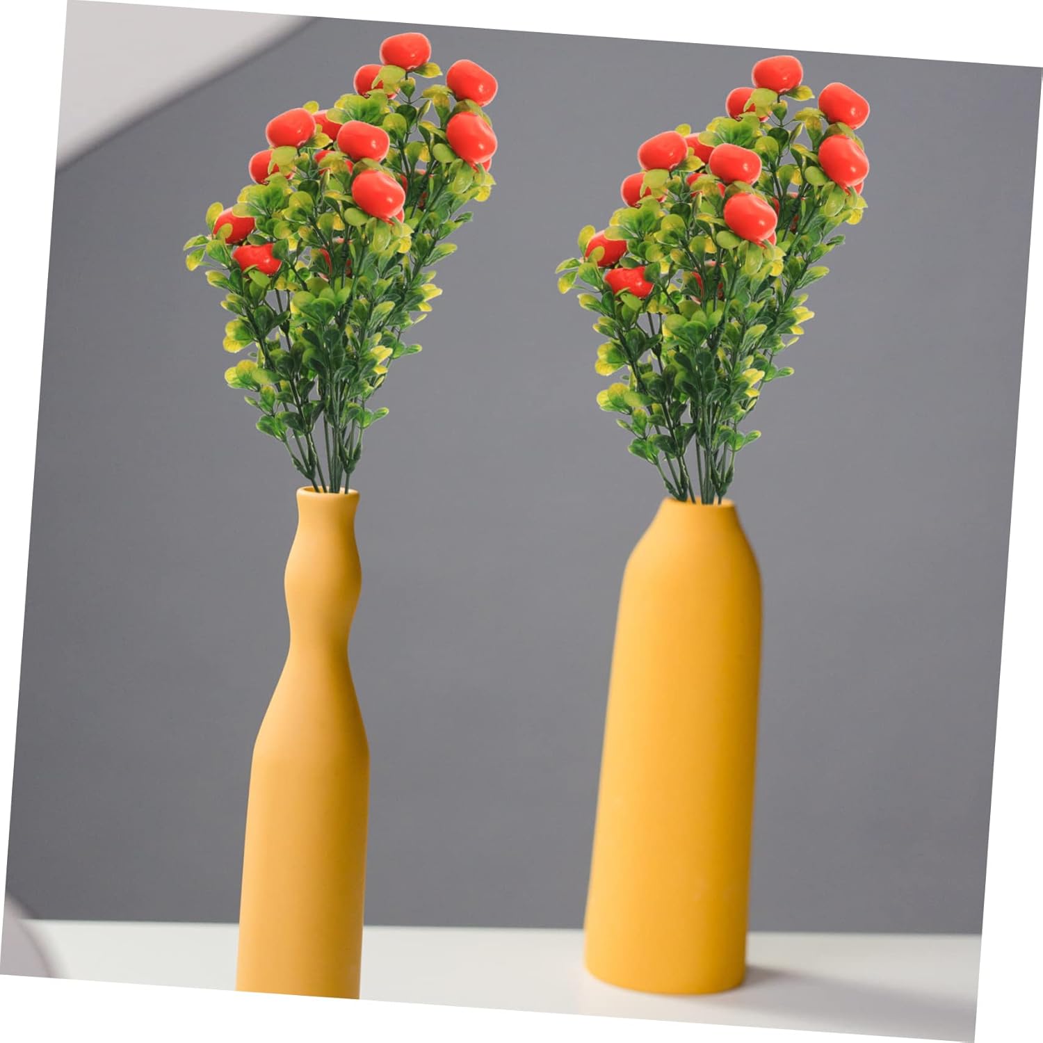 Healifty 2Pcs Artificial Fruit Plants Set for Home Decor