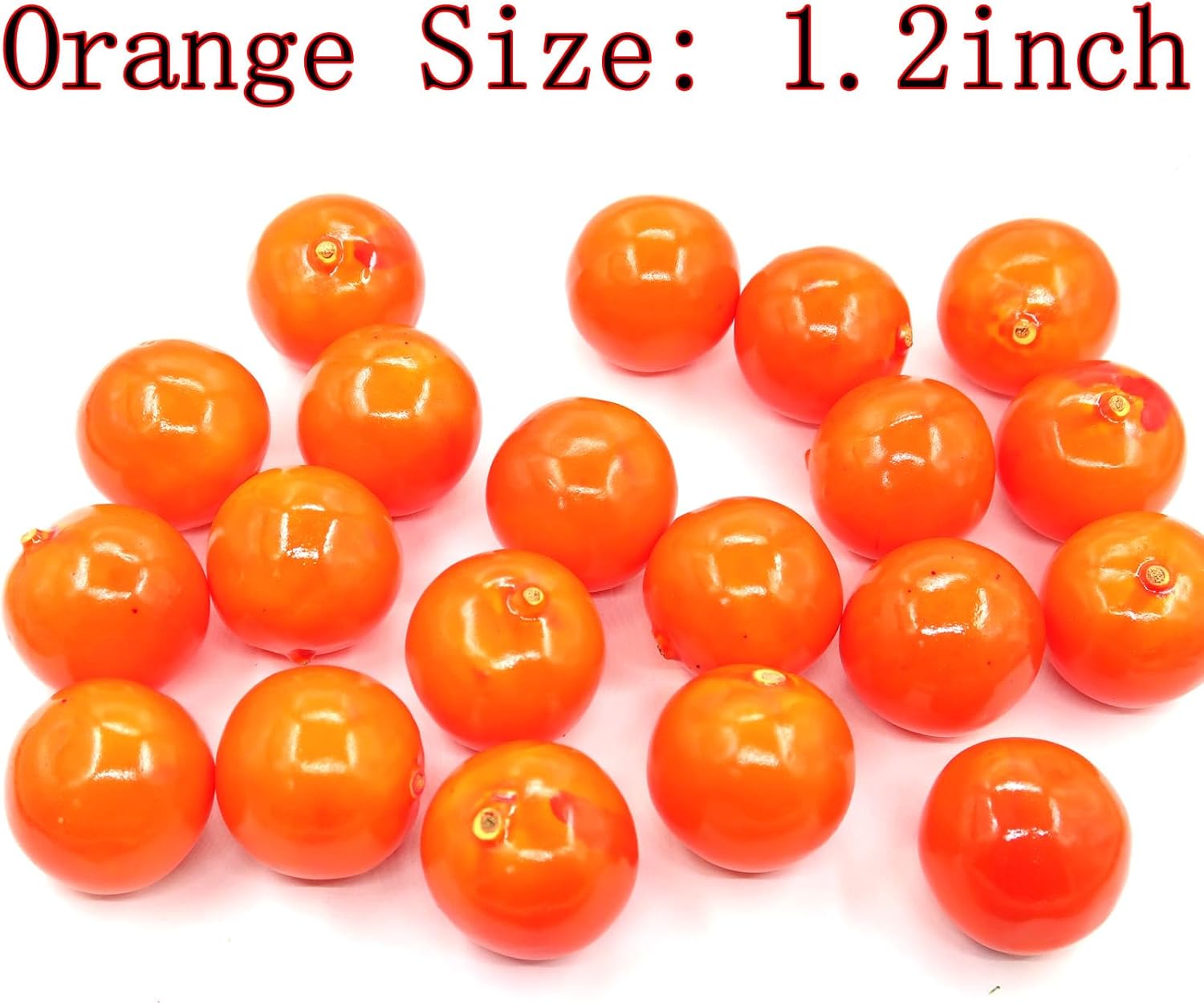 20Pcs Artificial Orange Fruit Decor for Home Kitchen