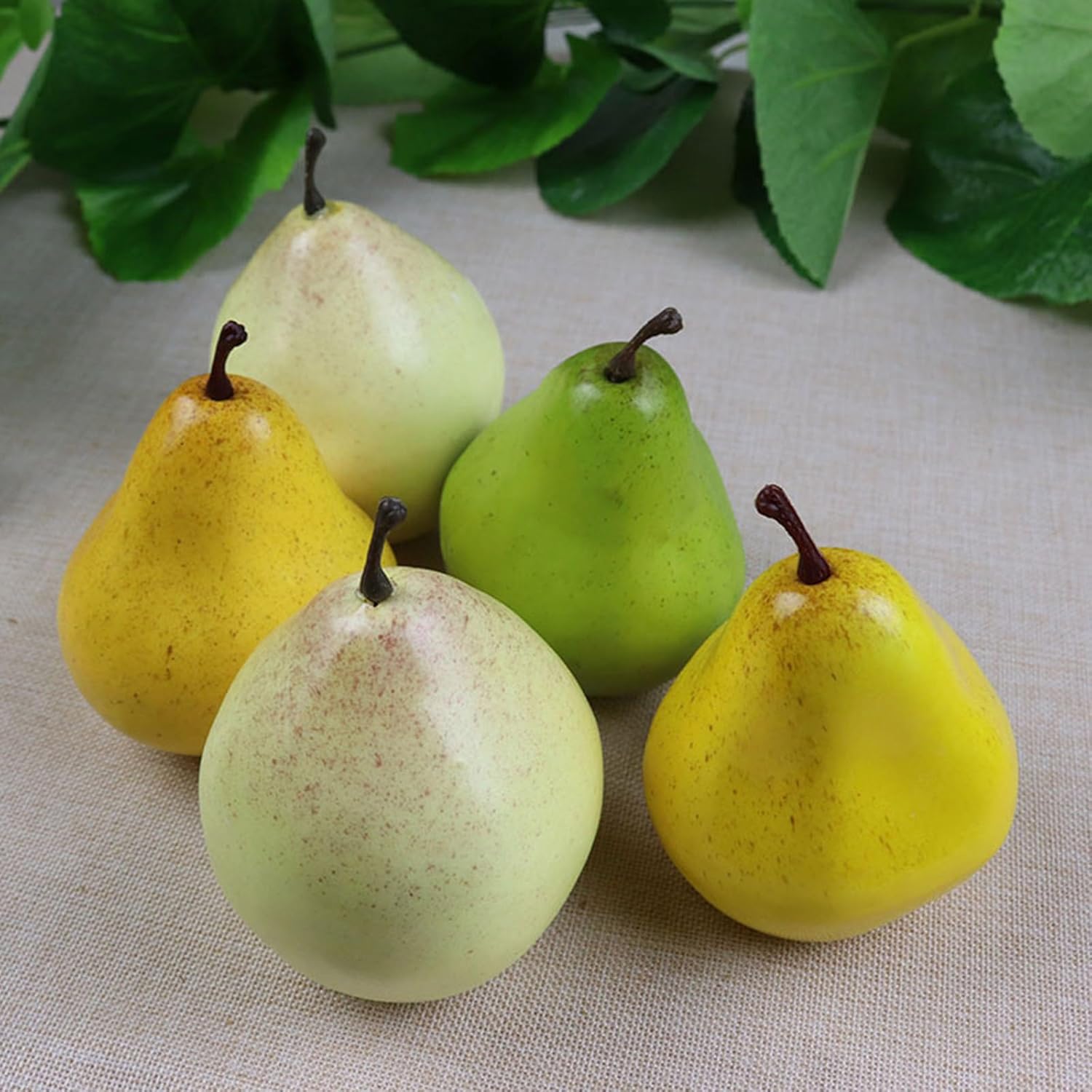 Realistic Foam Pear for Dining Table Centerpieces