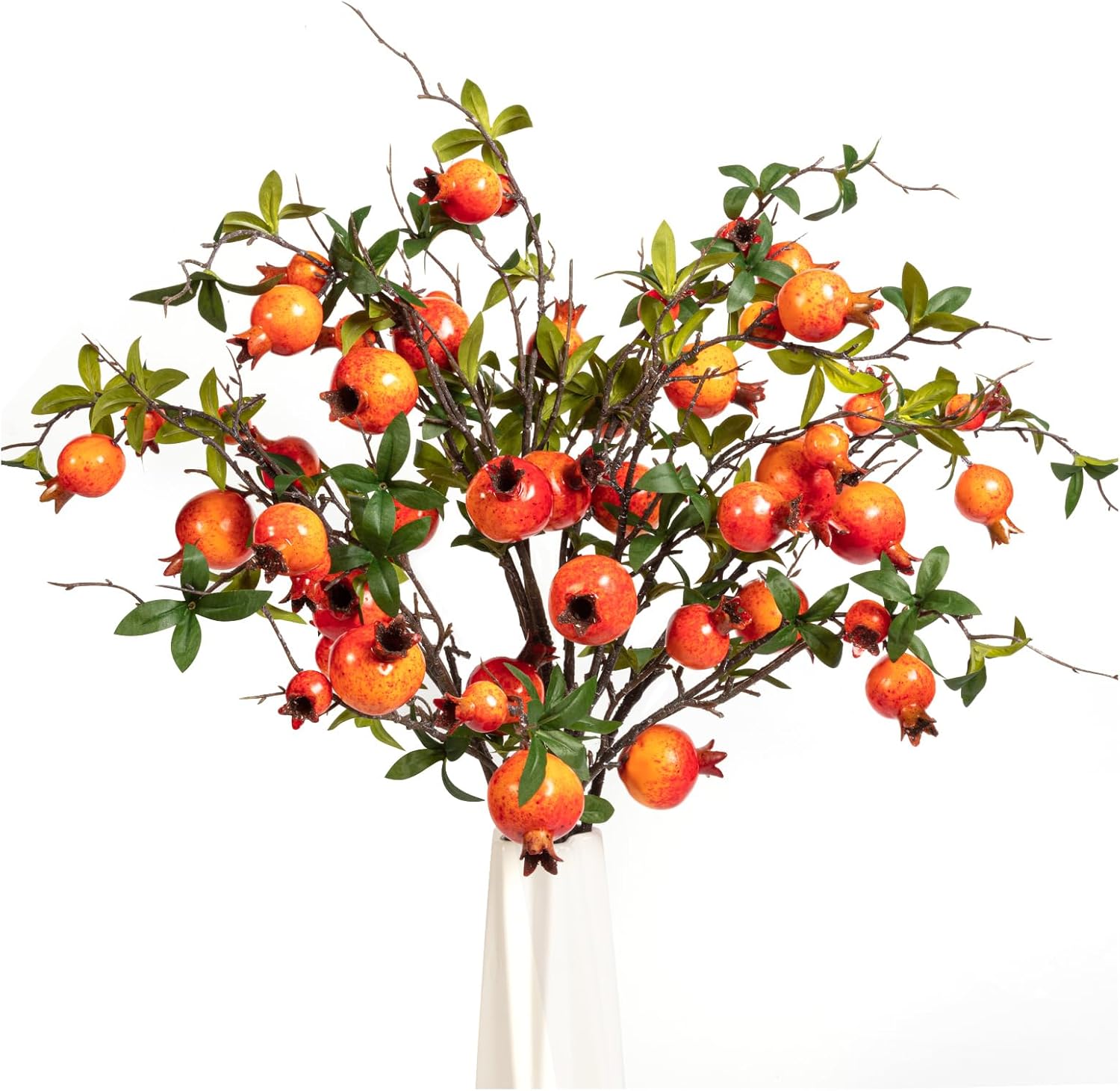 4Pcs 315 Inch Artificial Pomegranate Branches