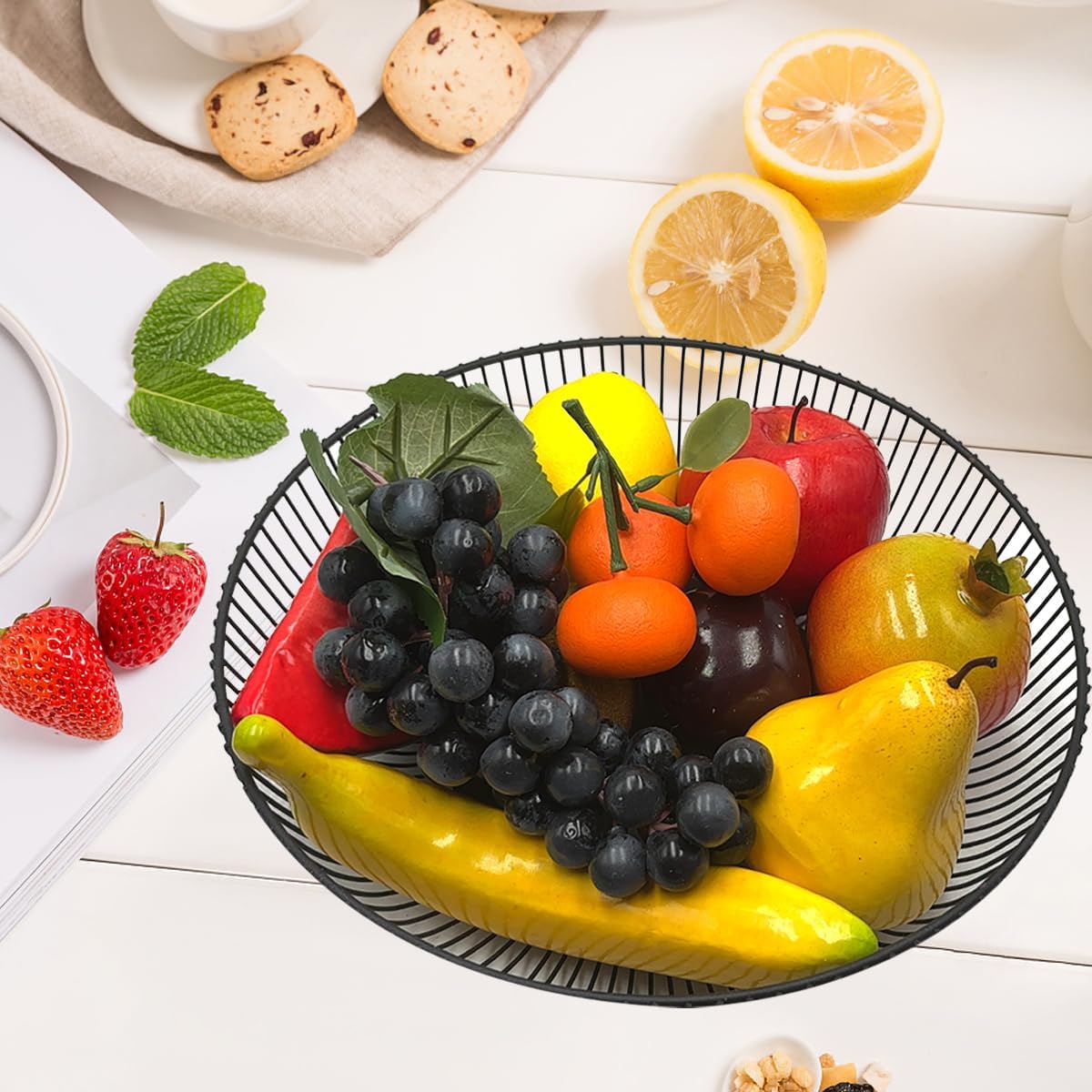 12PCS Realistic Artificial Fruit Decoration Set