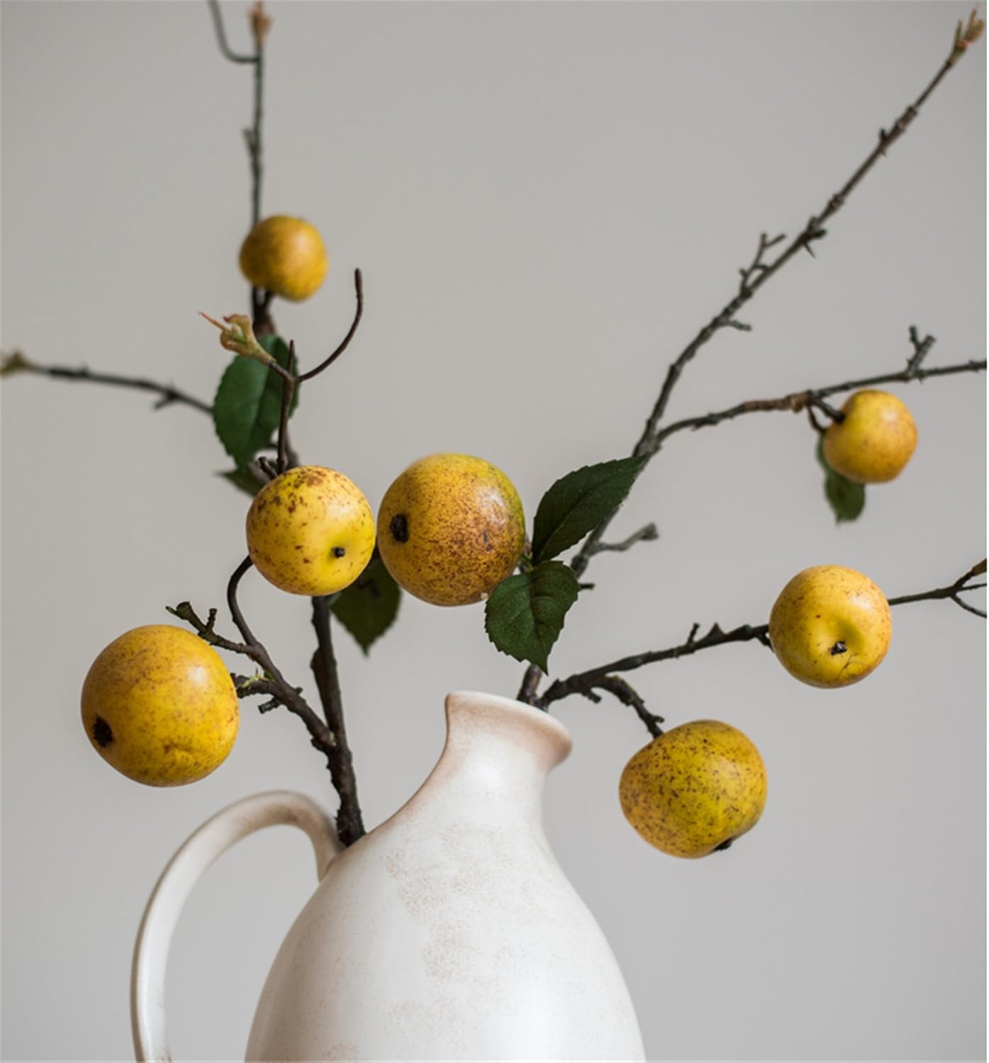 Zzooi 3PCS Artificial Pear Tree Branches with Fruits