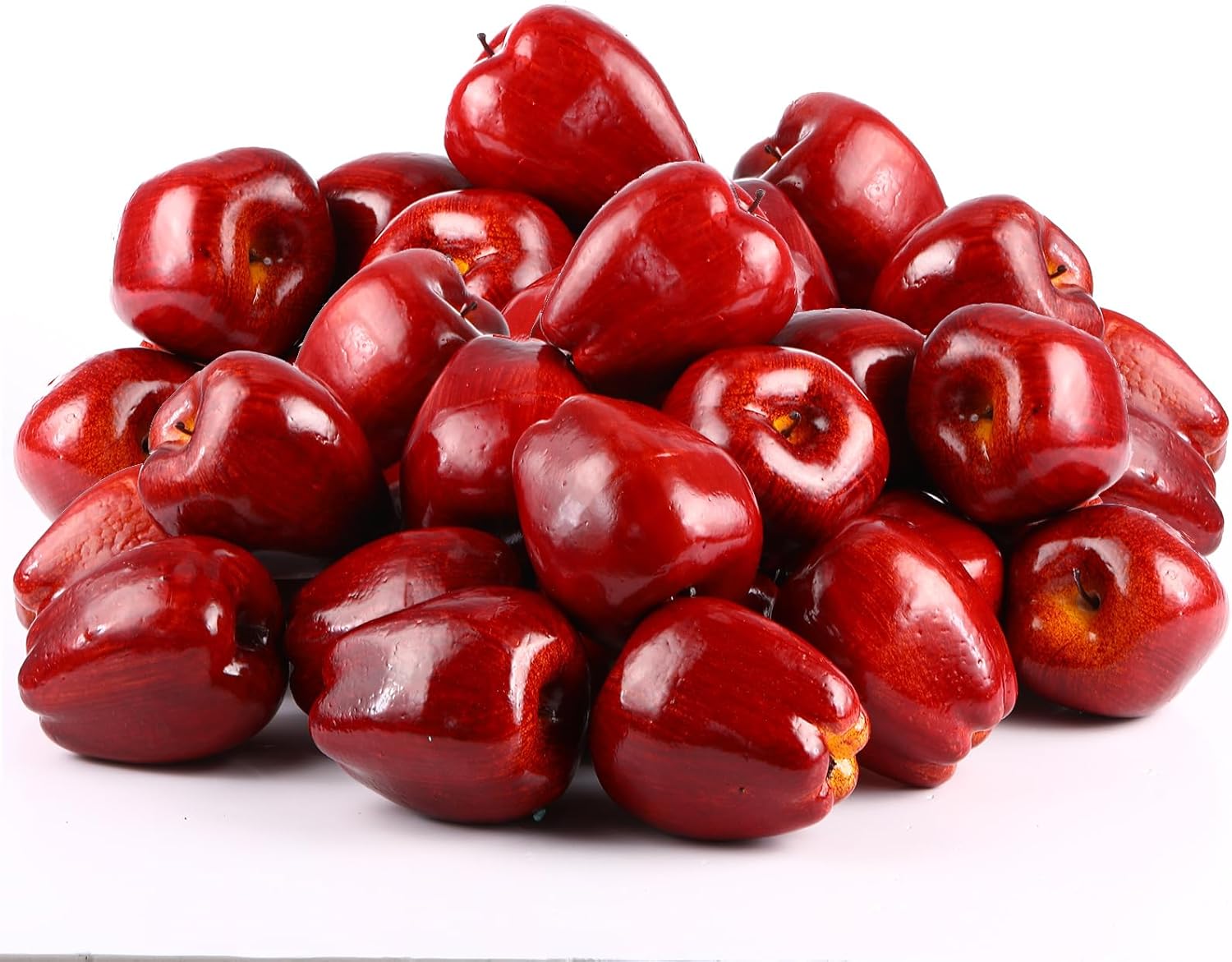 Yunlly 24 Pcs Realistic Artificial Apples Decor
