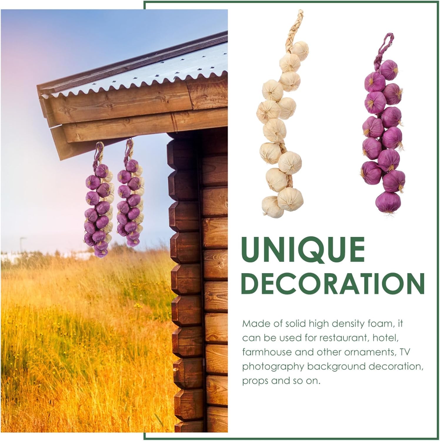 ABOOFAN Artificial Garlic Wall Hanging Set