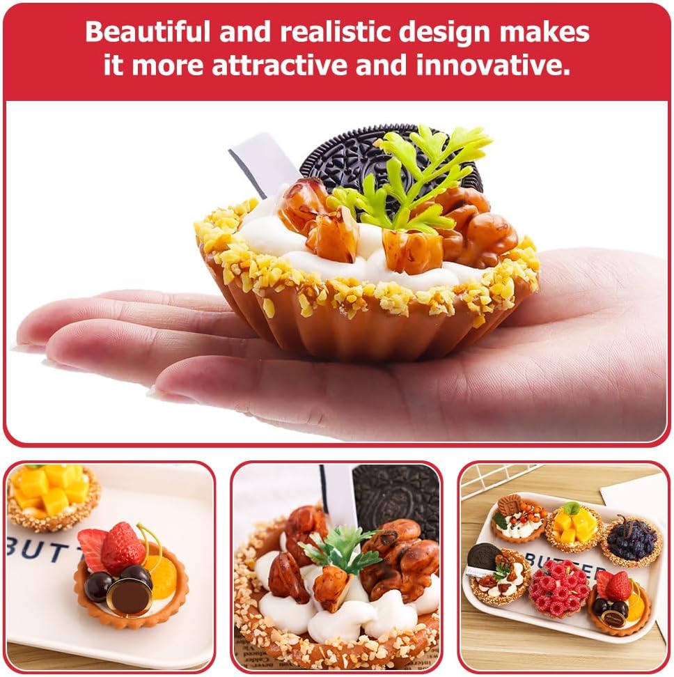 UPKOCH 6pcs Fake Cake Artificial Food Decor