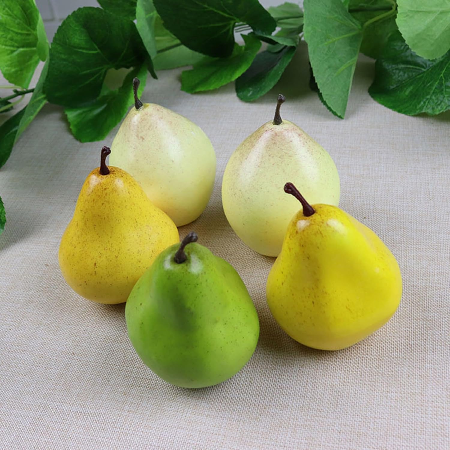 Realistic Foam Pear for Dining Table Centerpieces