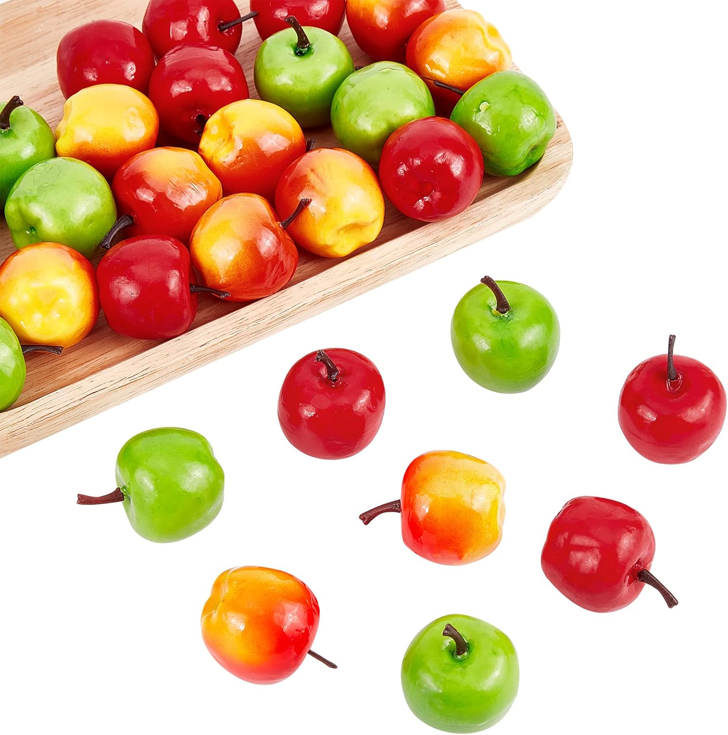 CHGCRAFT 30Pcs Realistic Artificial Apple Decor