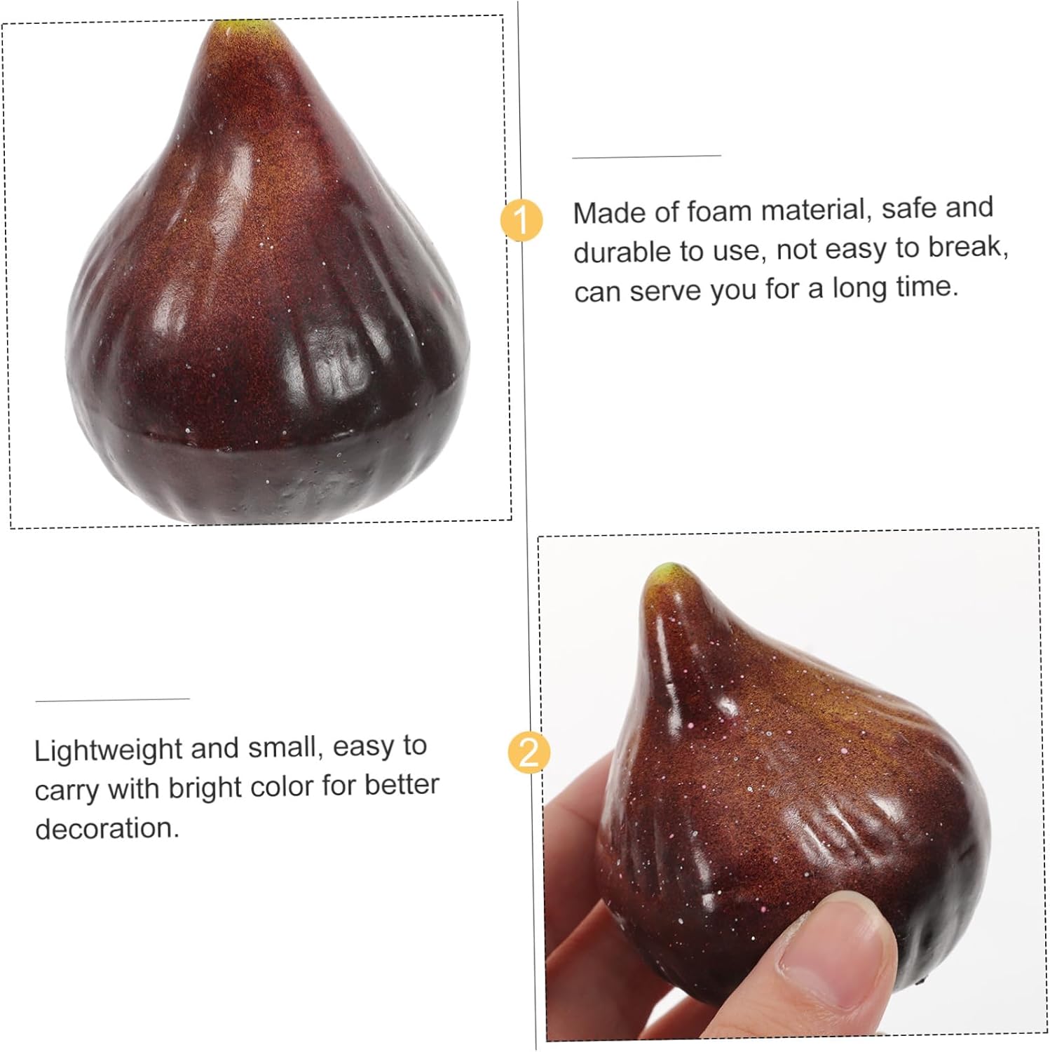 Garneck 5Pcs Artificial Fruit Decor Set