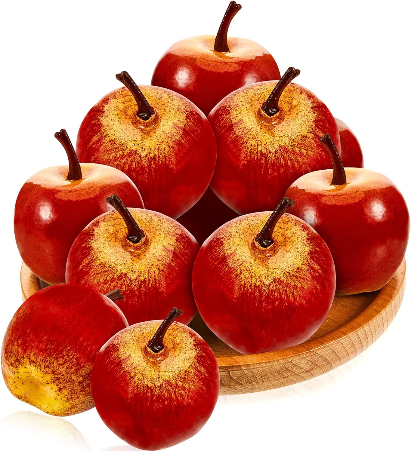 Dingion 16 PCS Artificial Red Apple Decorations