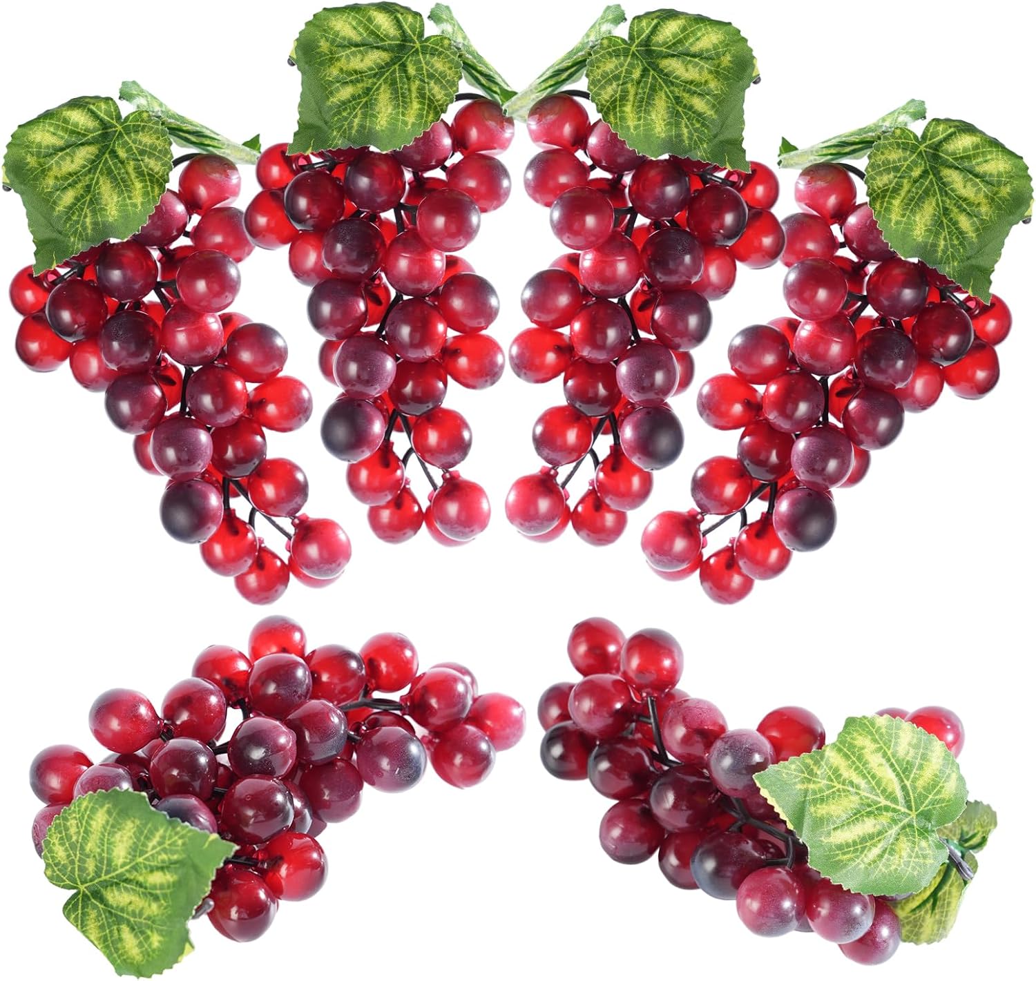 YimeBand 6 Bunches Artificial Grapes for Party Decor