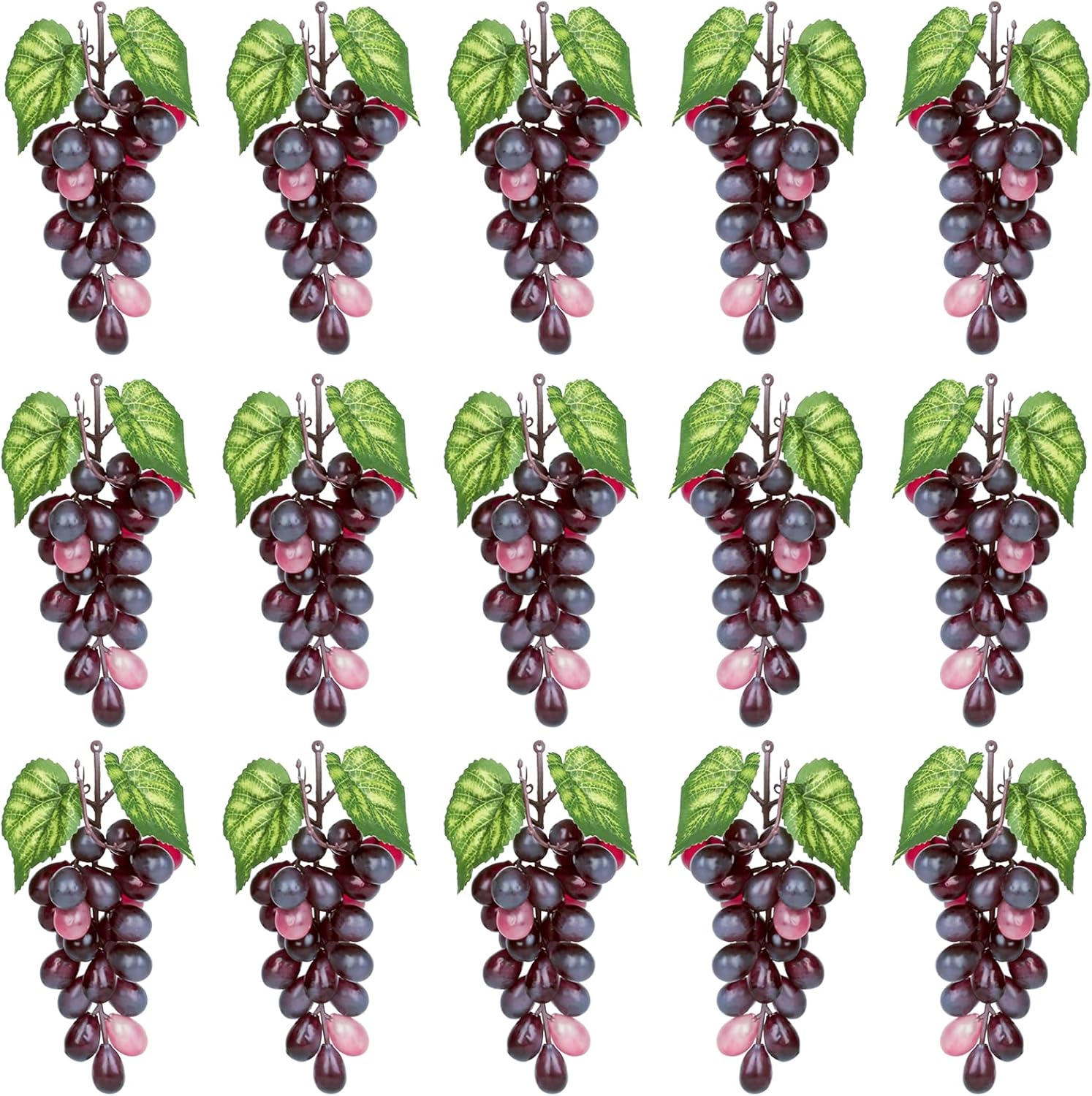 15 Bunches Artificial Grapes for Home Decor and Parties