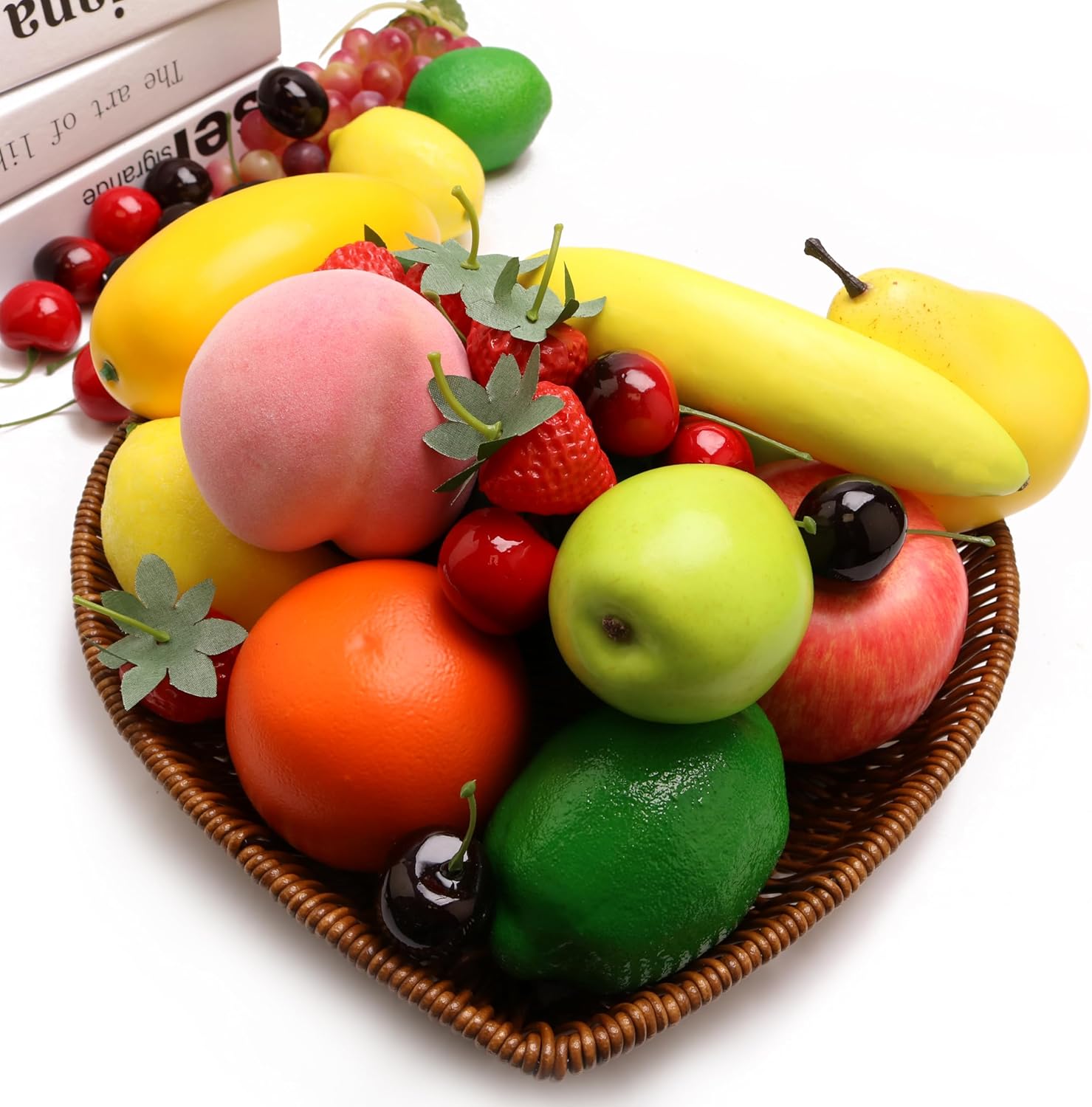 23PCS Artificial Fruit Set for Home Decor and Photography