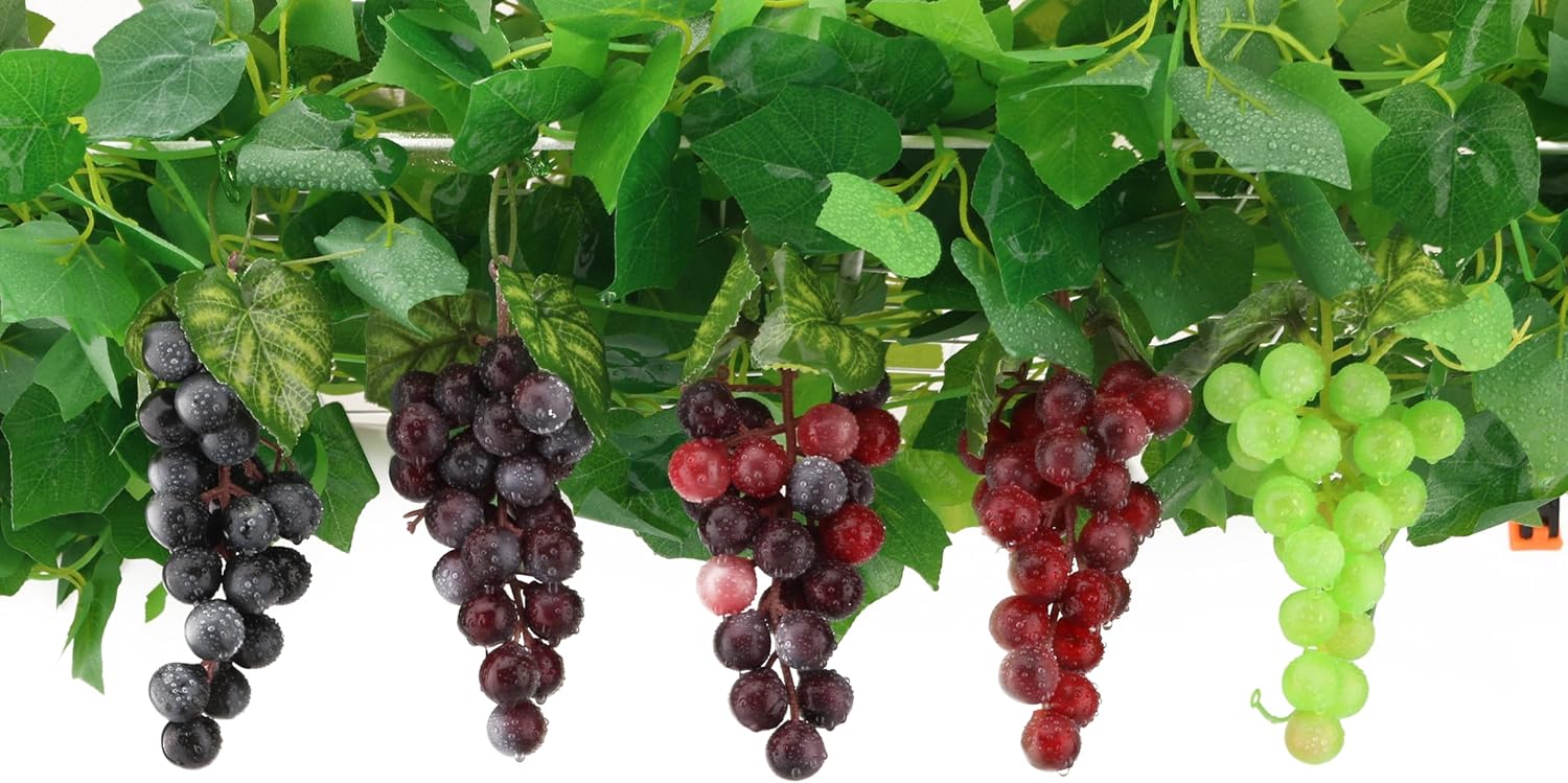 Realistic Artificial Grape Fruit Vines for Decor