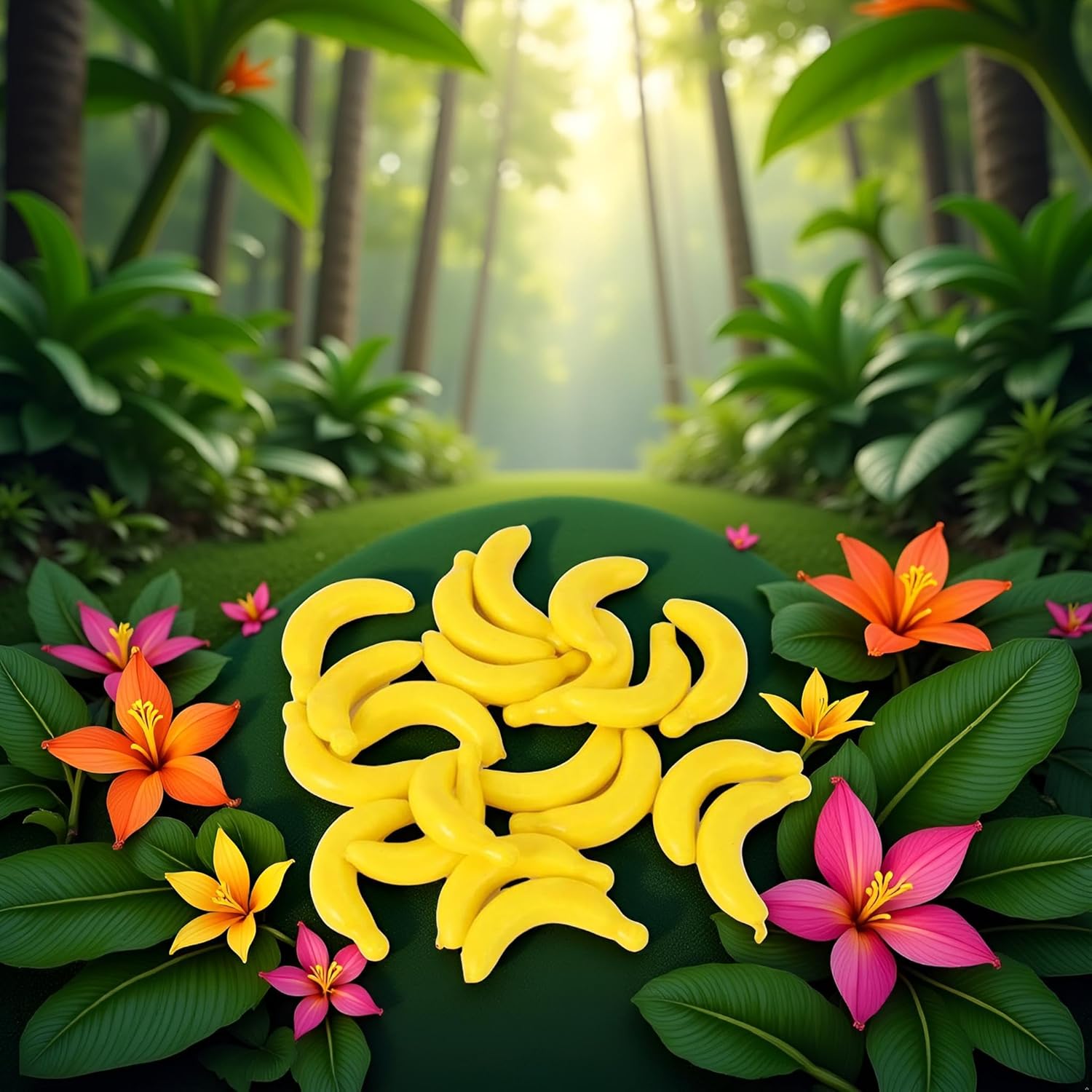 20 Pcs Yellow Mini Artificial Banana Props