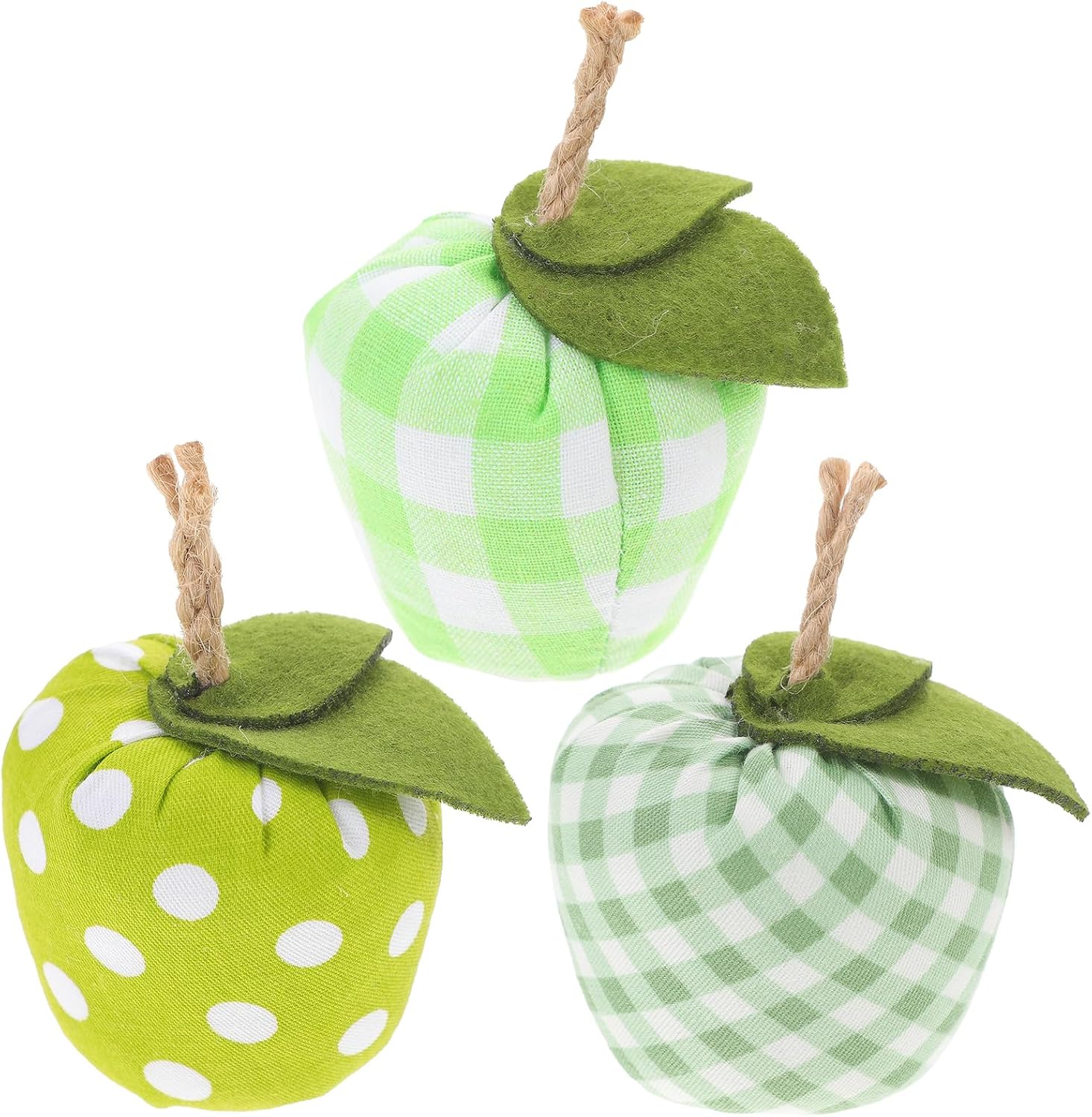 Alipis 3pcs Artificial Fabric Apples Kitchen Decoration