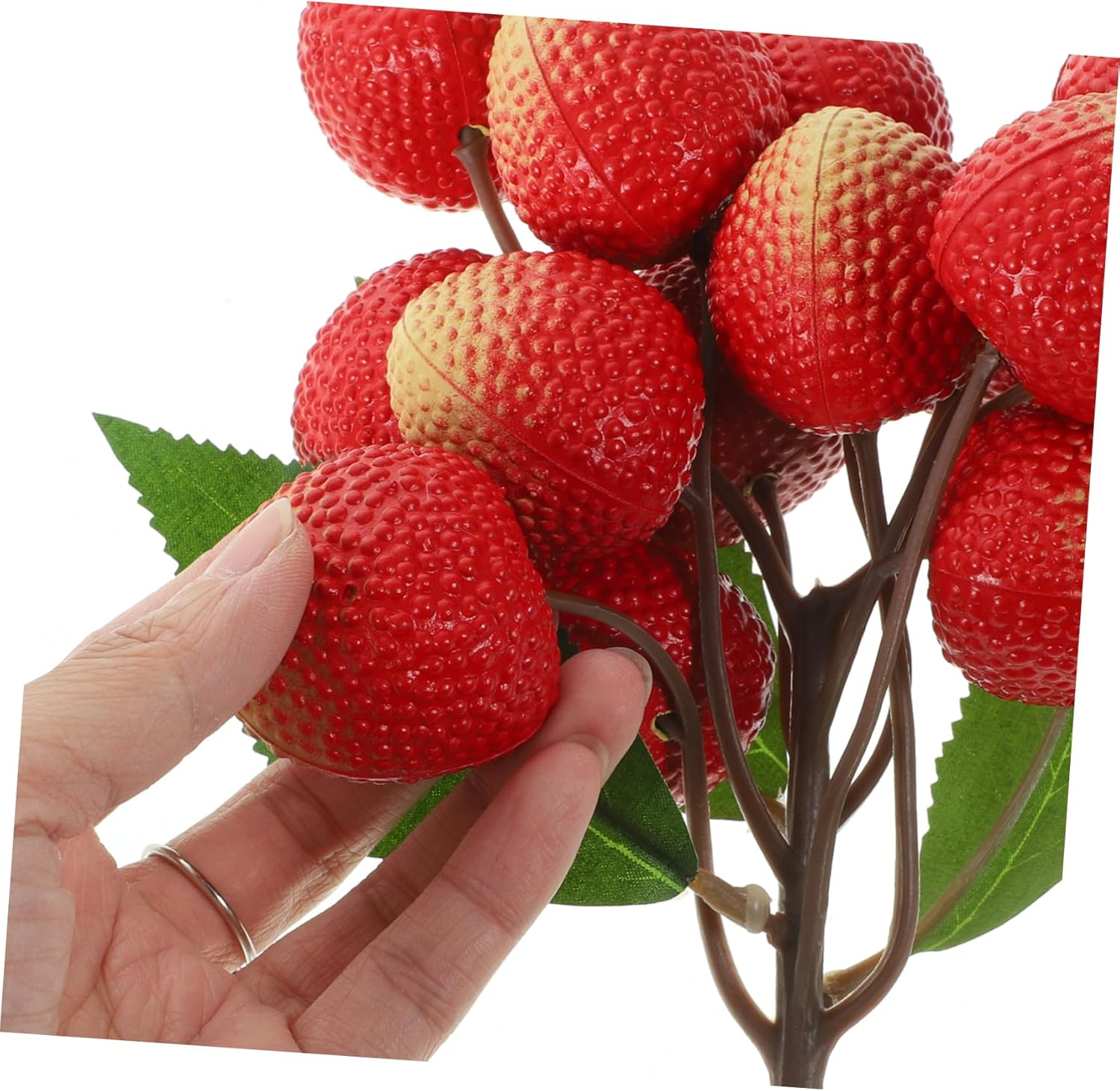 Cabilock 1 Bunch Realistic Artificial Lychee Cluster