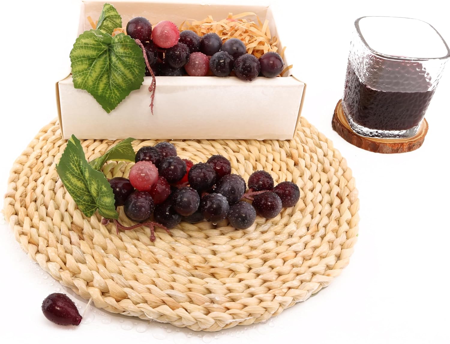 Realistic Artificial Grape Fruit Vines for Decor