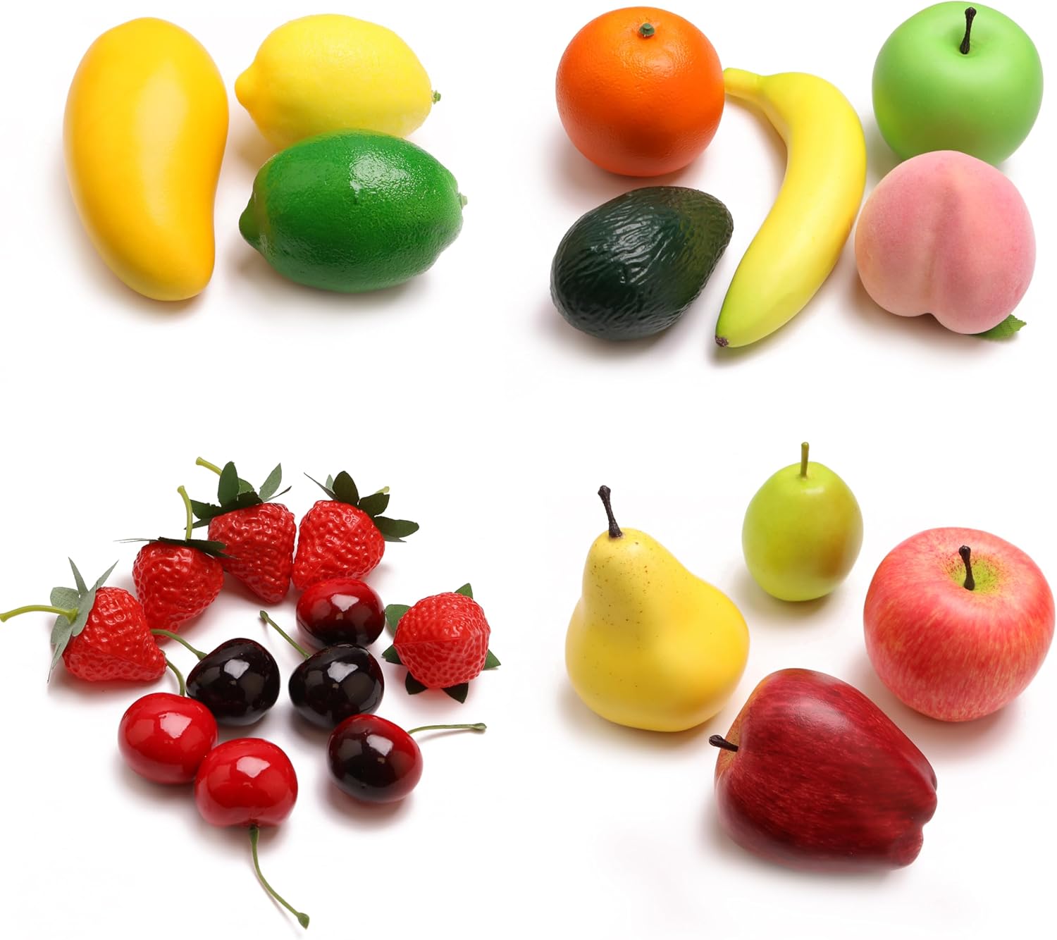 23PCS Artificial Fruit Set for Home Decor and Photography