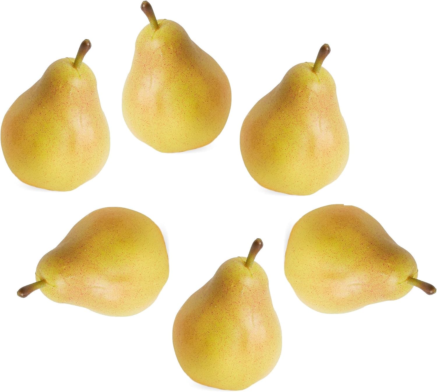 Factory Direct Craft Realistic Artificial Pears Set of 6