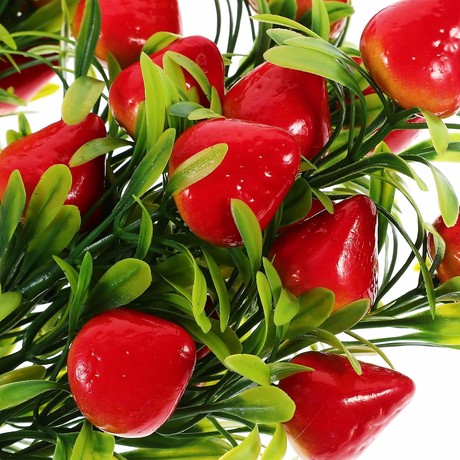 MAGICLULU 2pcs Artificial Strawberry Plants for Home Wedding Decor